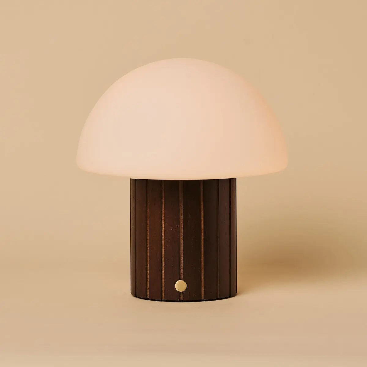 Siebe Dark Brown Rechargeable Table Lamp | Dimmable, Modular Lampshade & 3 Light Colors