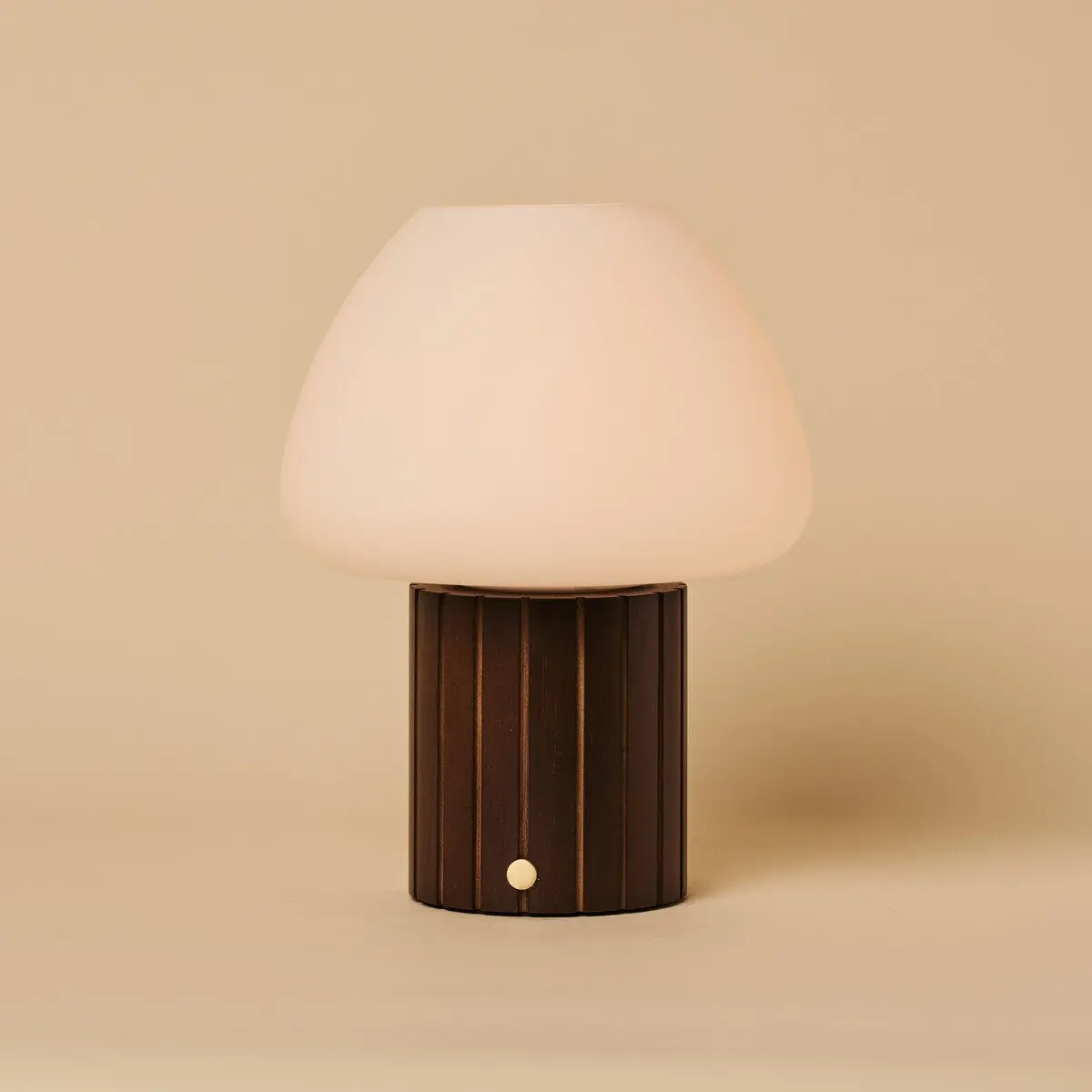 Romée Dark Brown Rechargeable Table Lamp | Modular Lampshade, Dimmable & 3 Light Colors