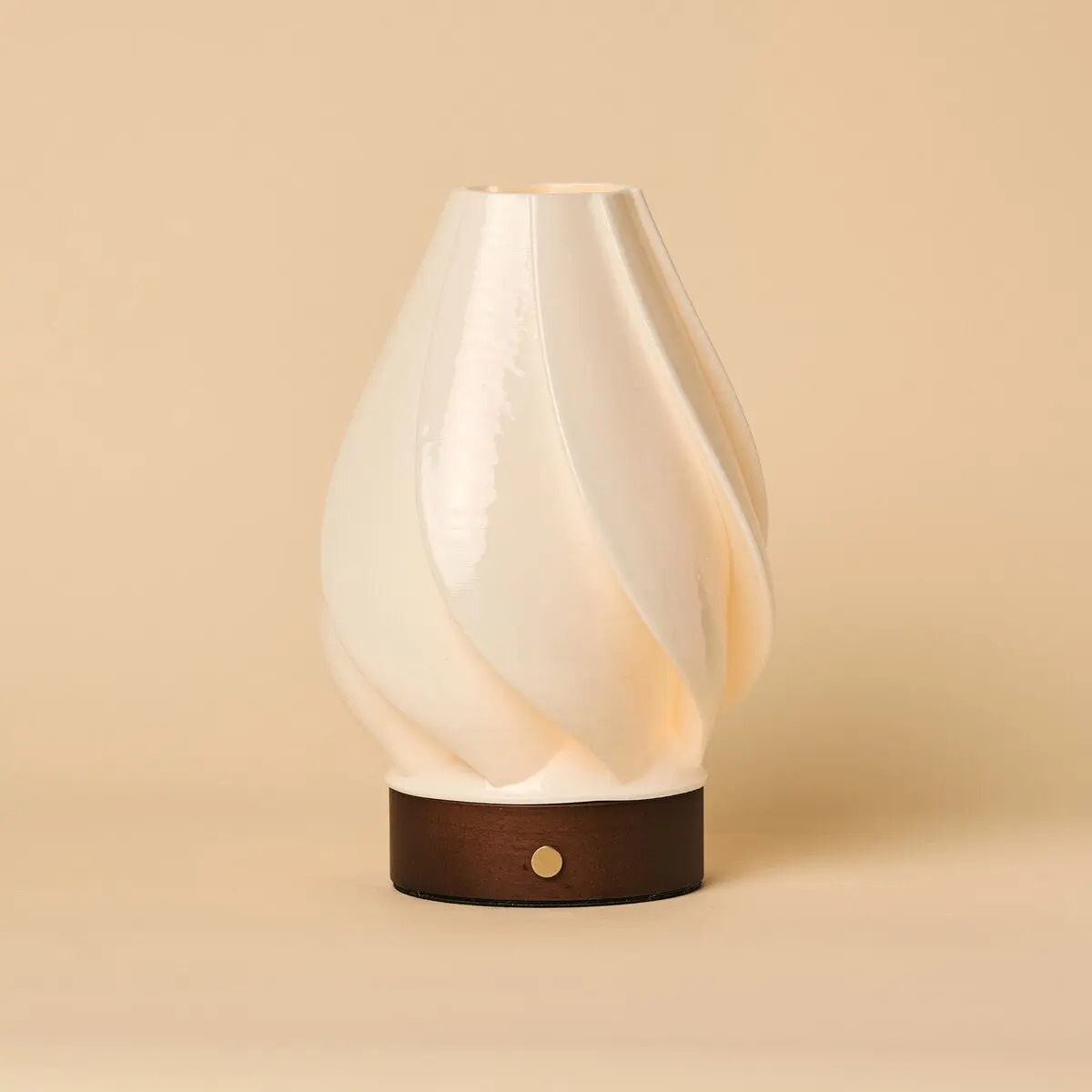 Terra Dark Brown Wooden Rechargeable Table Lamp | Dimming Function, 3 Light Modes & Cordless