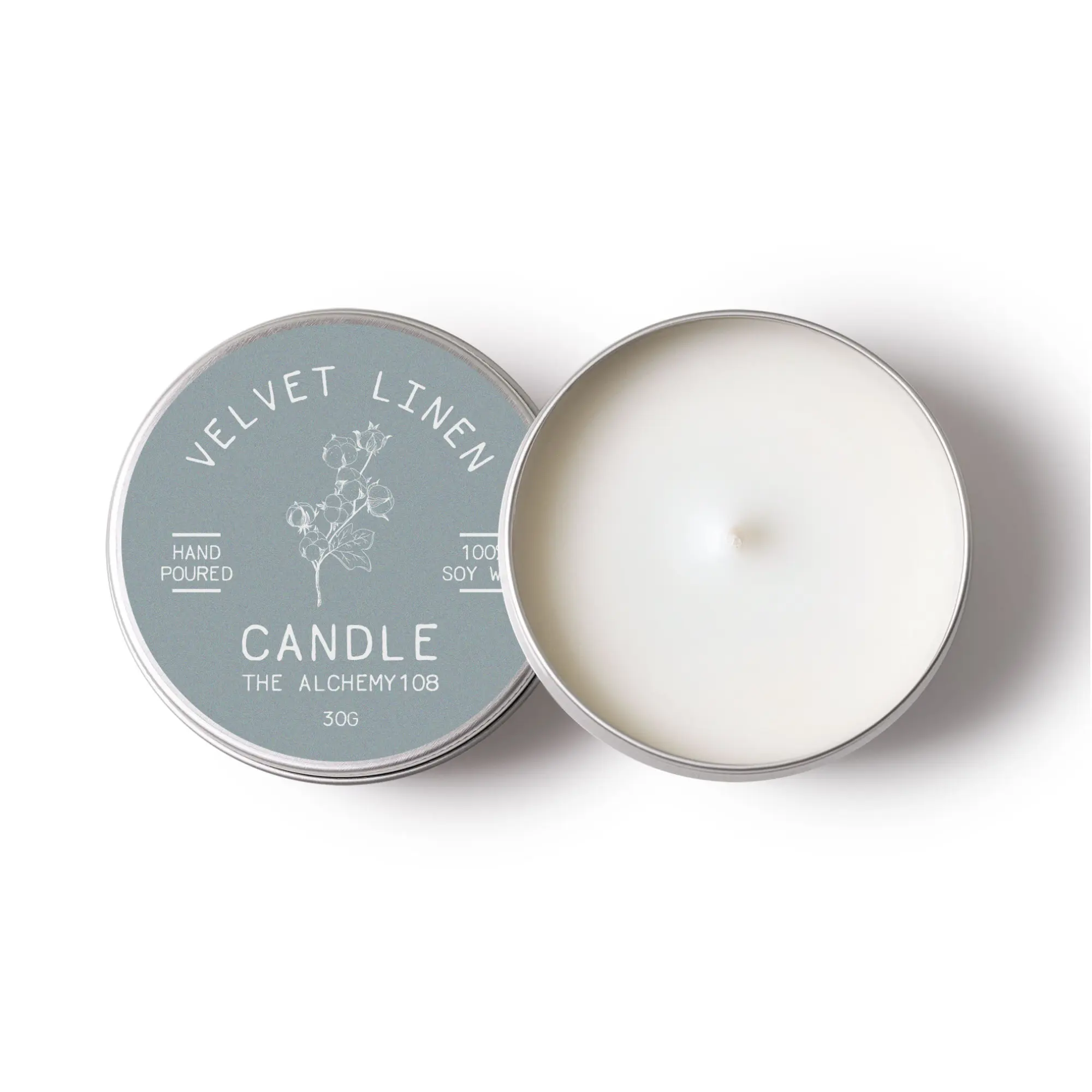 VELVET LINEN Mini Soy Wax Candle