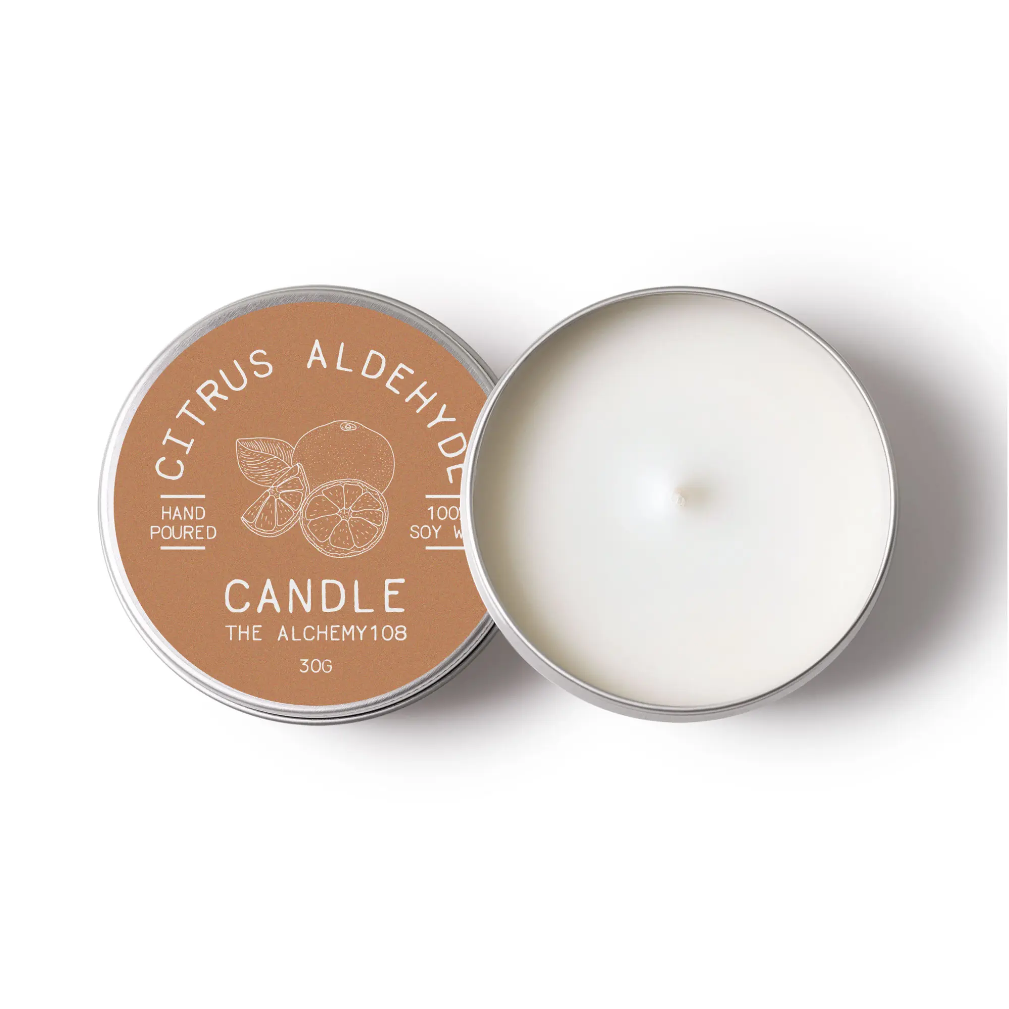 CITRUS ALDEHYDE Mini Soy Wax Candle