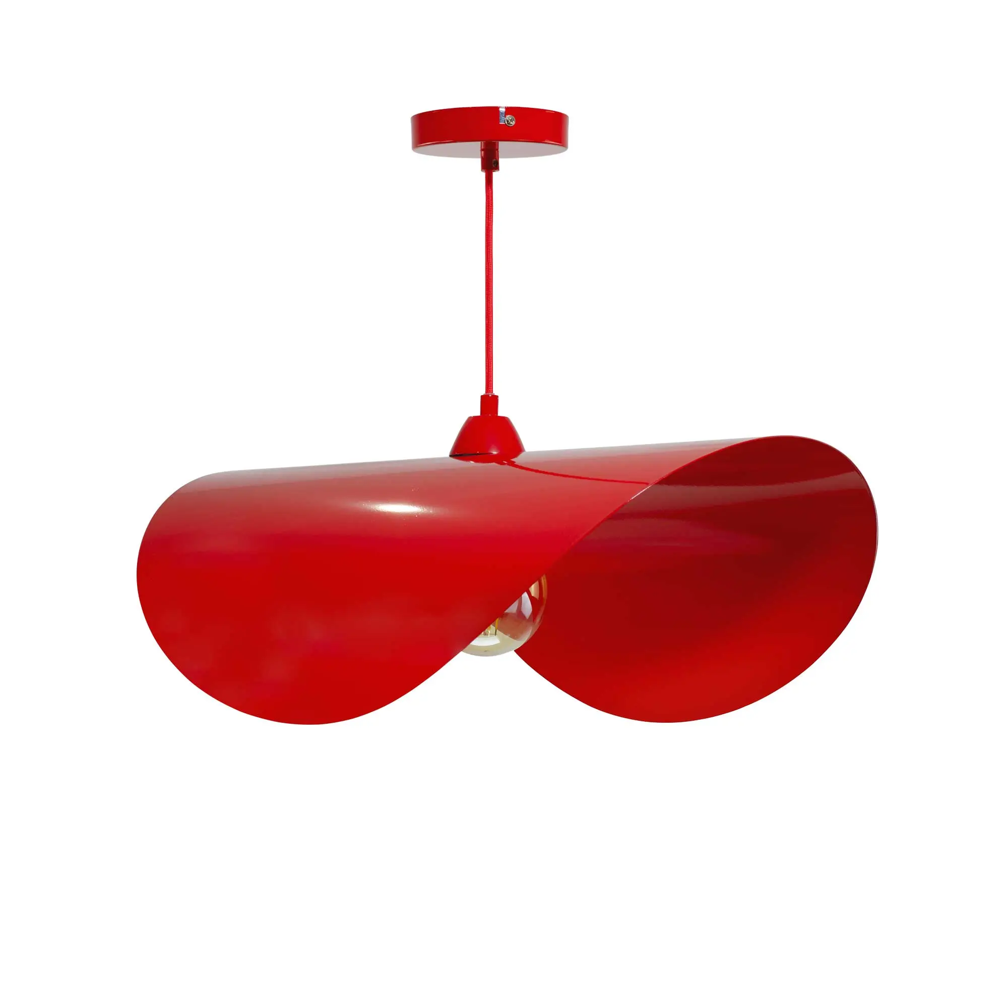 Jugo painted metal colored tile pendant light