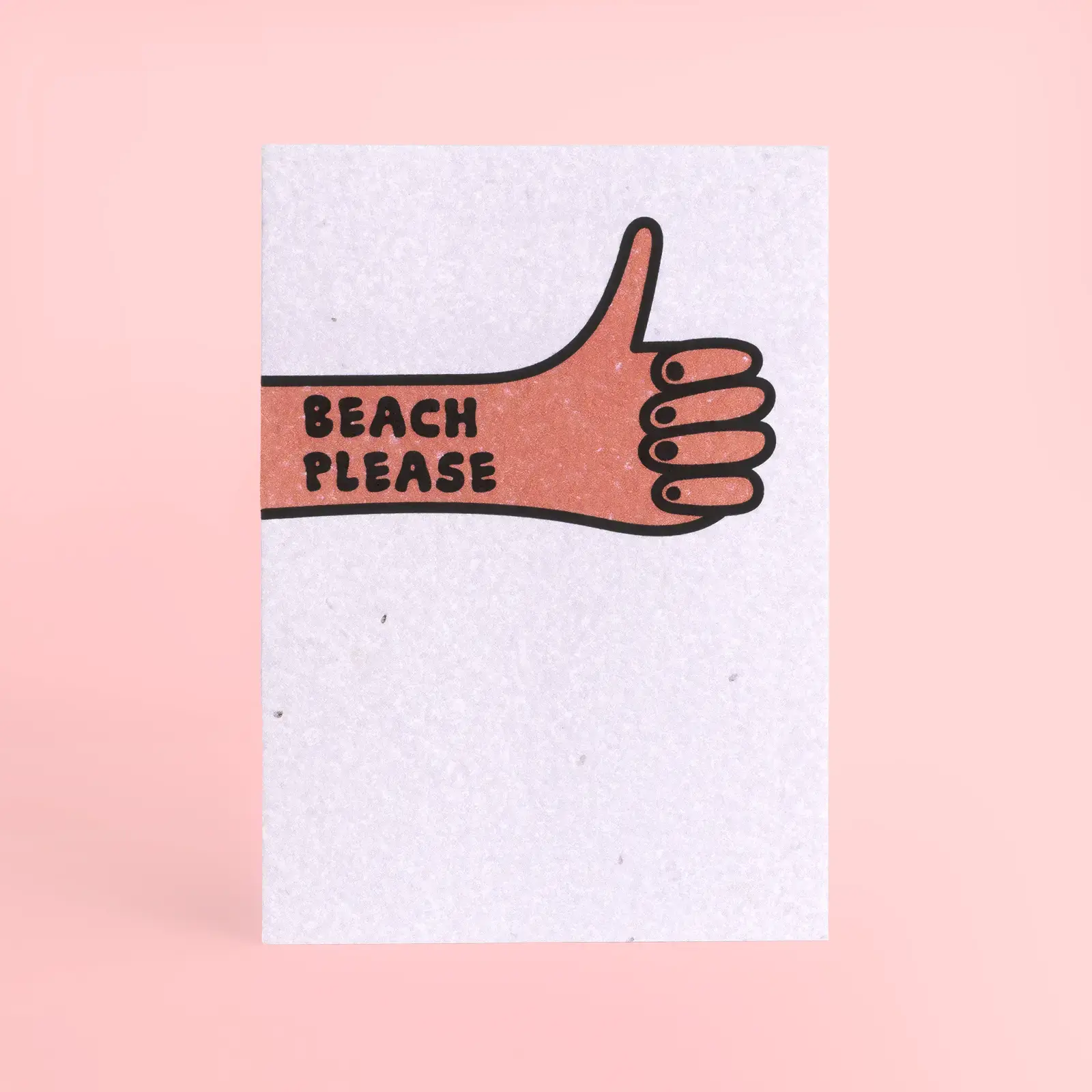 Pflanzbare Postkarte – Strand bitte