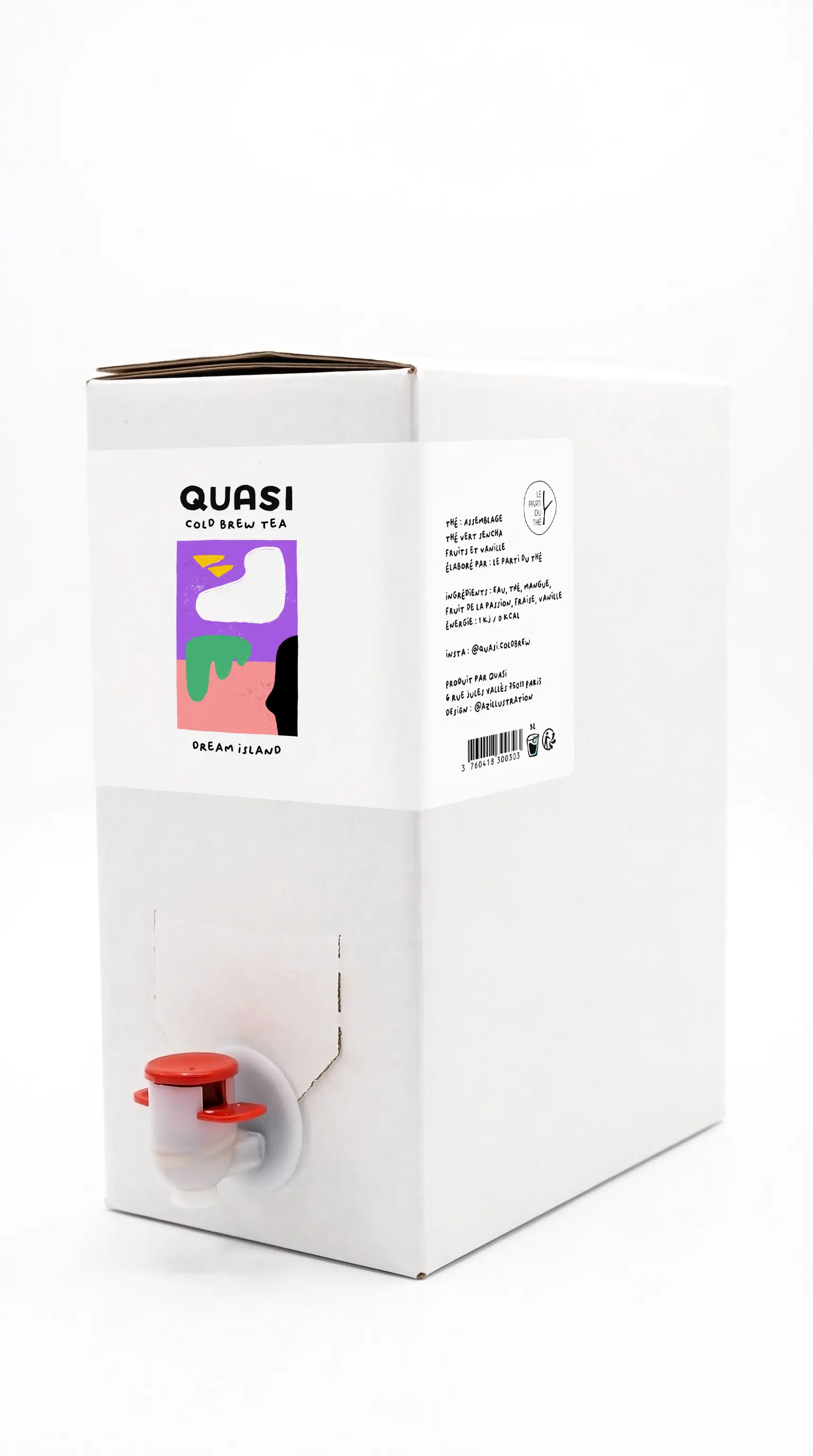 KALTGEBRÜHTER TEE - QUASI "Trauminsel" - Cubi 3L