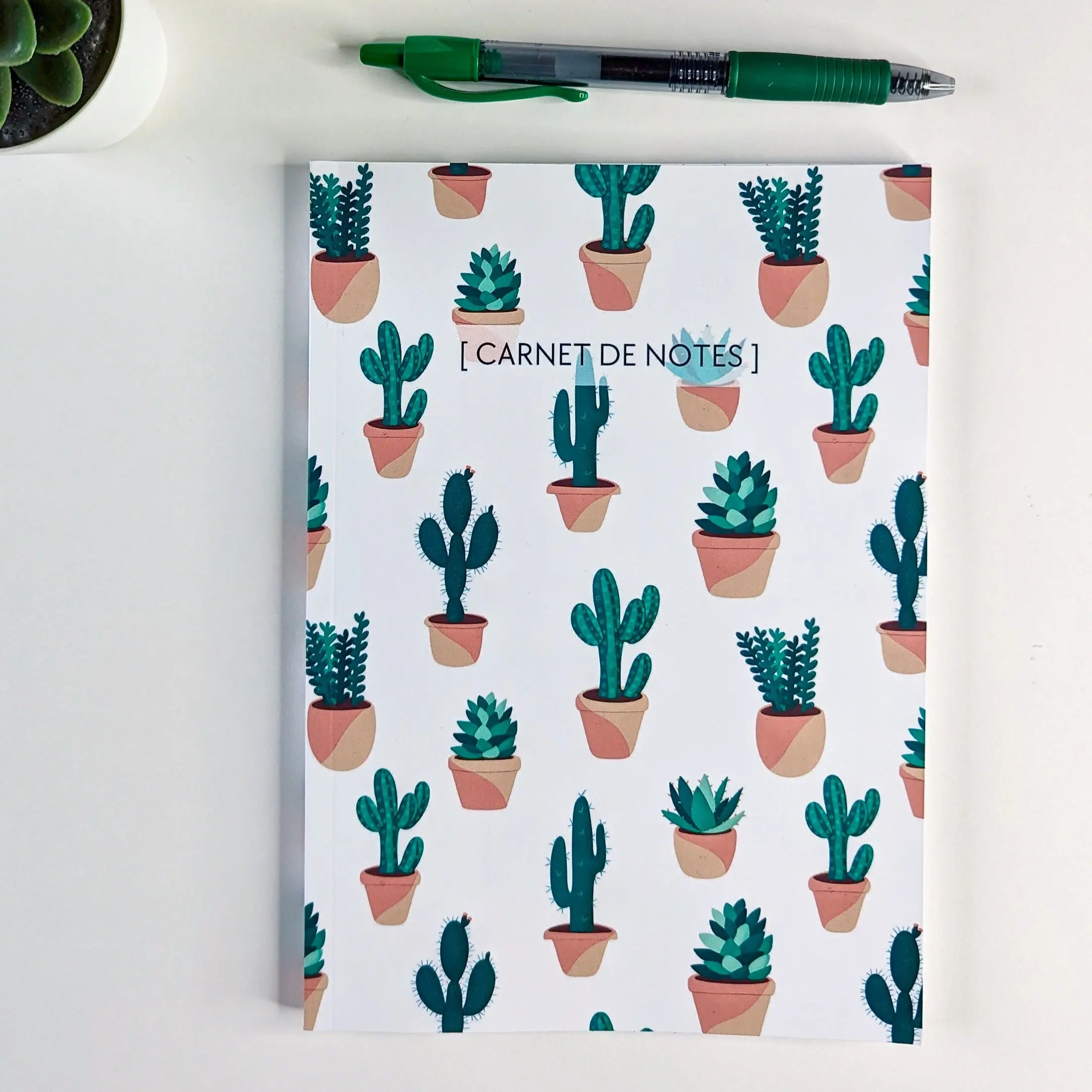 A5 Notebook - Glued Binding - Cacti & Succulents