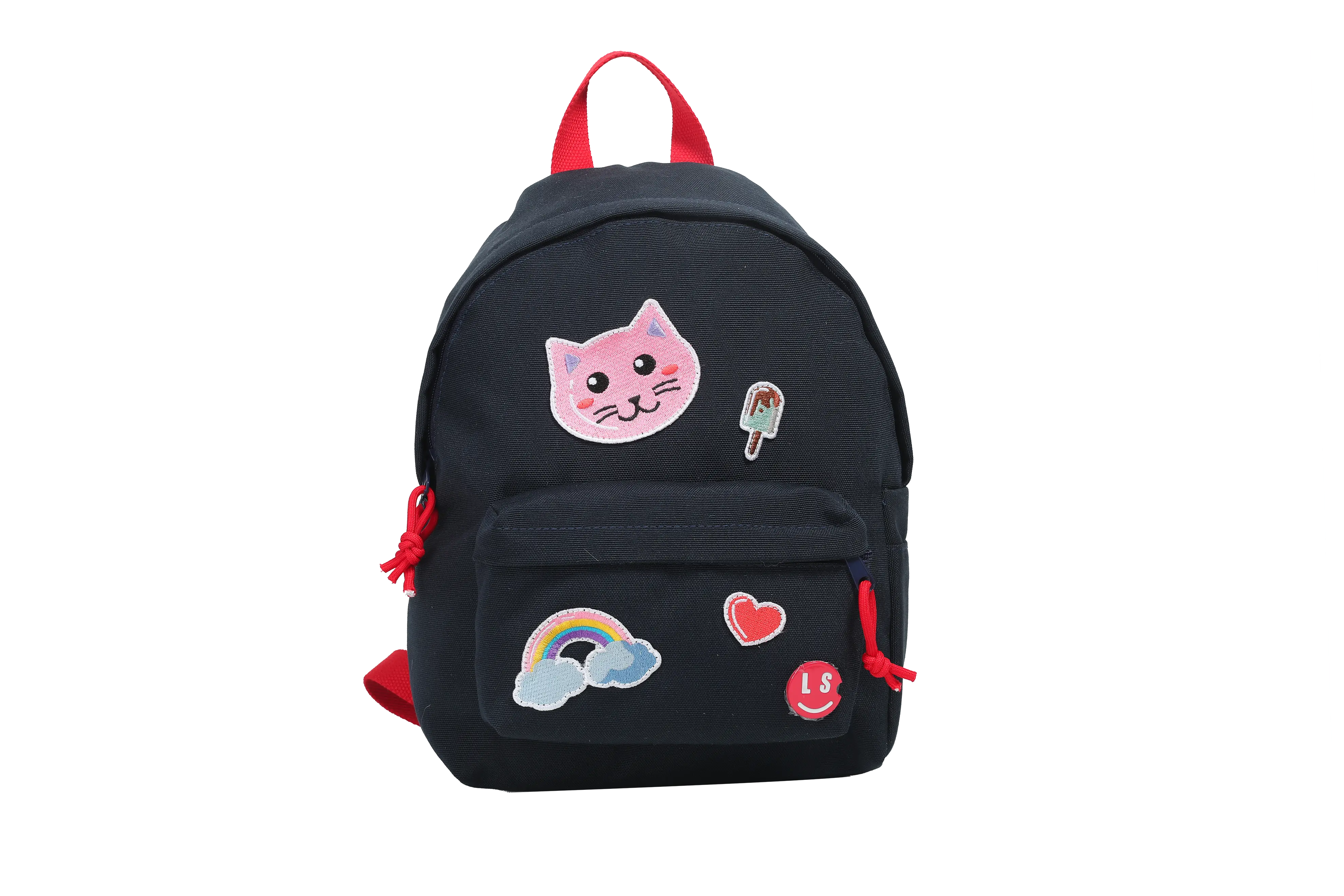 Blue Kids Cute Cat Backpack – Small Nursery & Preschool Daypack, Cuties and Cat Design (33x16x22 cm)