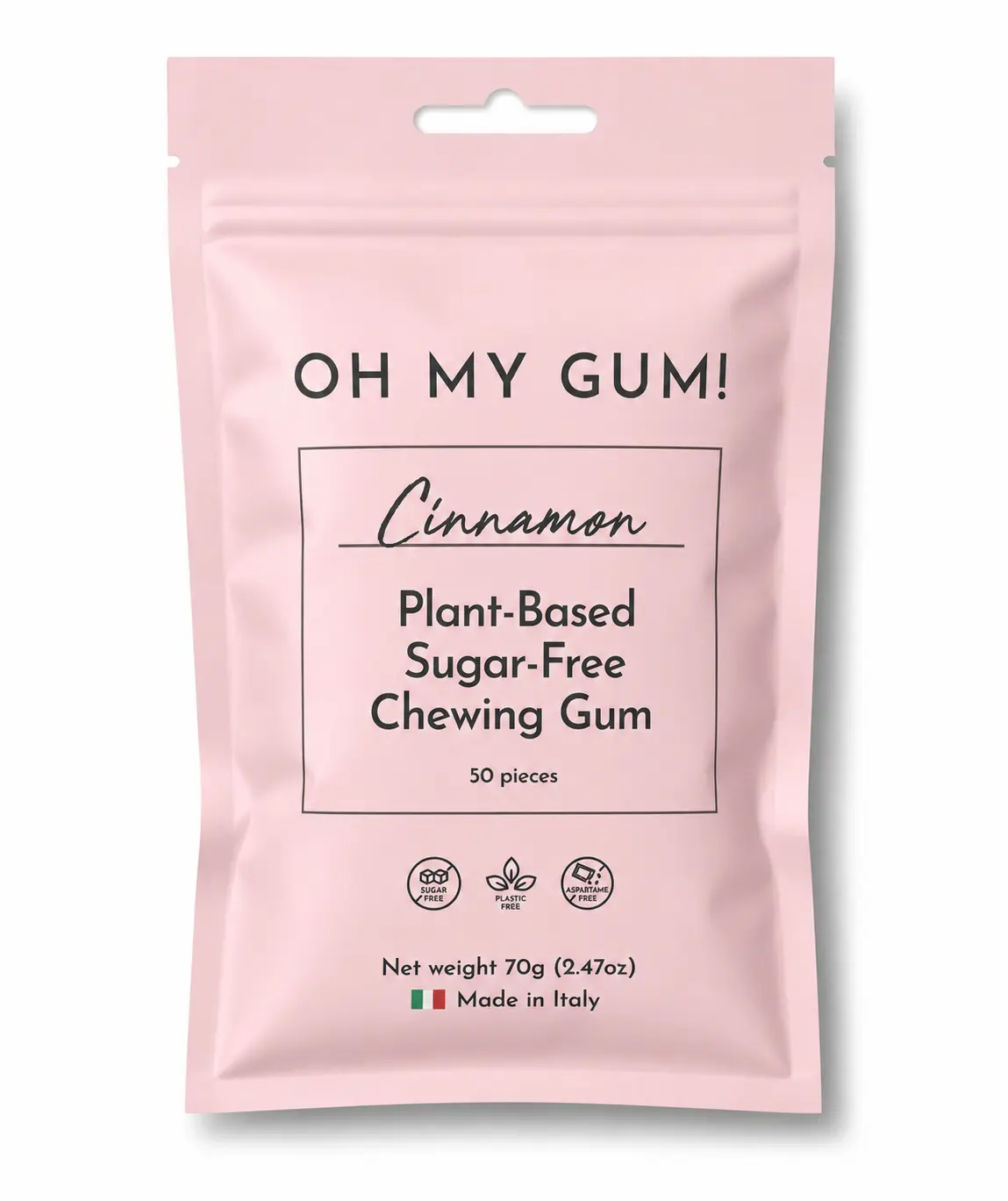 Cinnamon Chewing Gum - Large Pouch 50pc - Aspartame-free