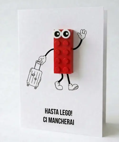 Hasta Lego Postal Card – Building Brick