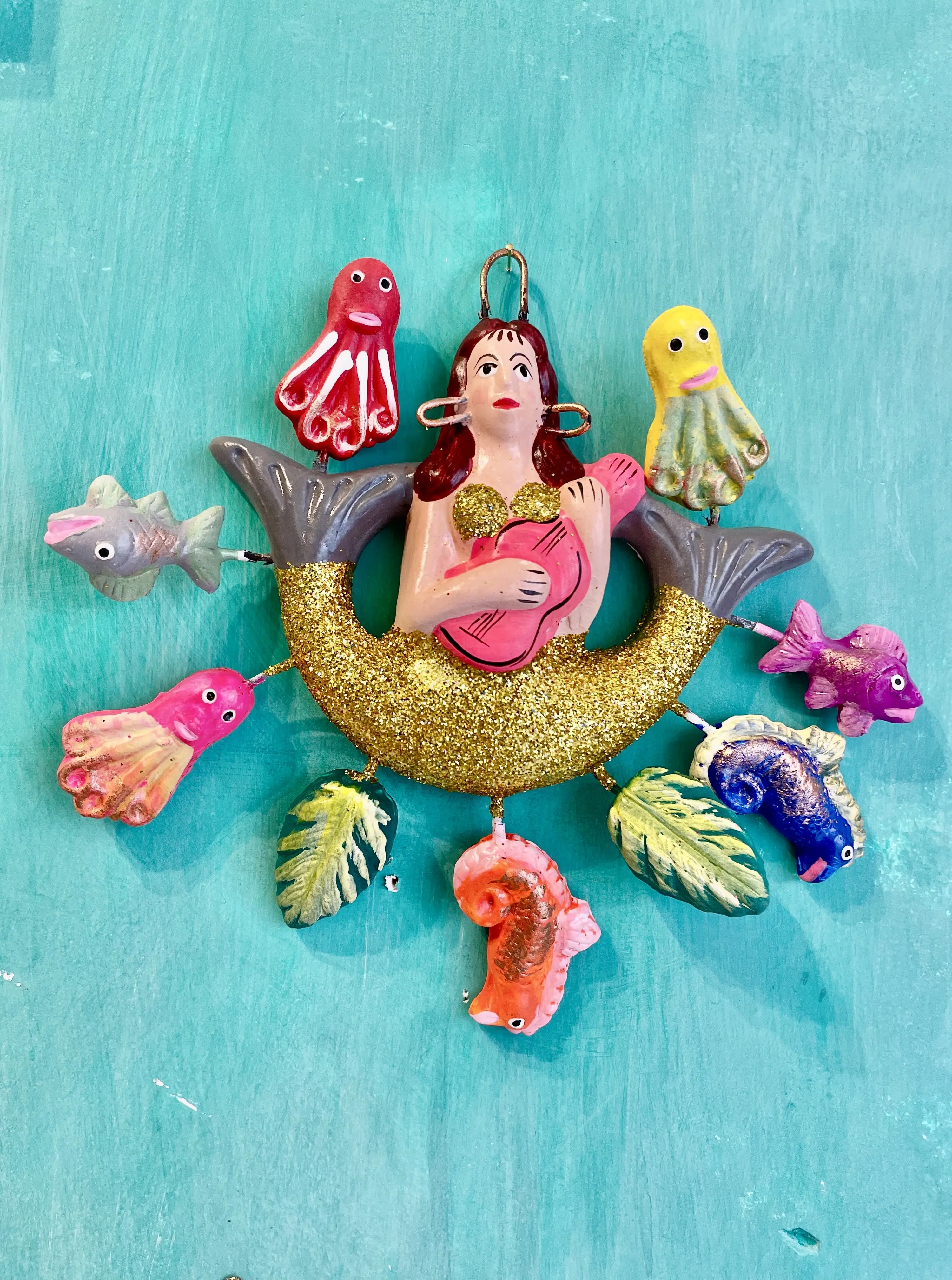 Sirène Resplandor Marino - Figurine Artisanale Colorée