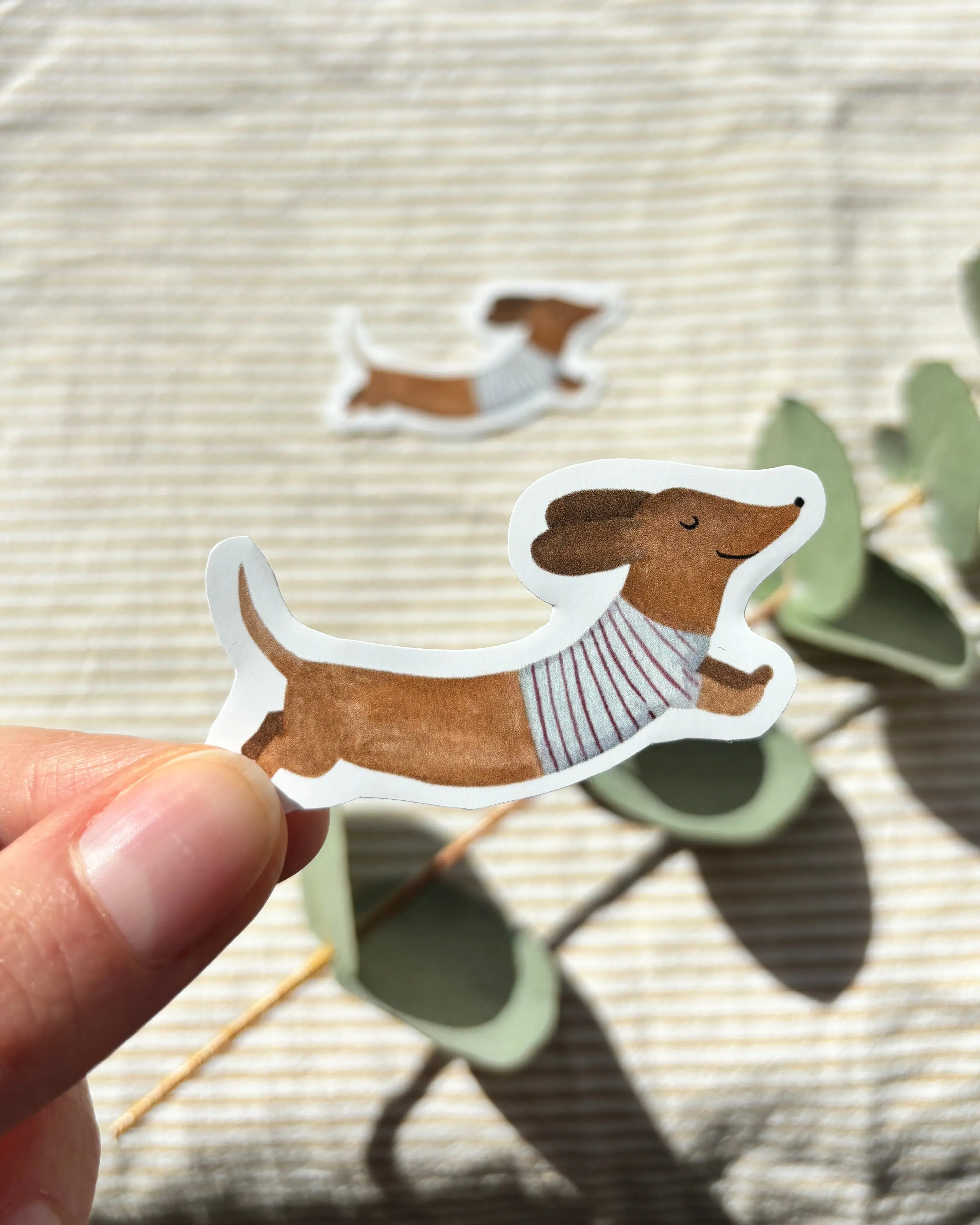 Dachshund sticker - Cute sticker for laptop, notebook & more.