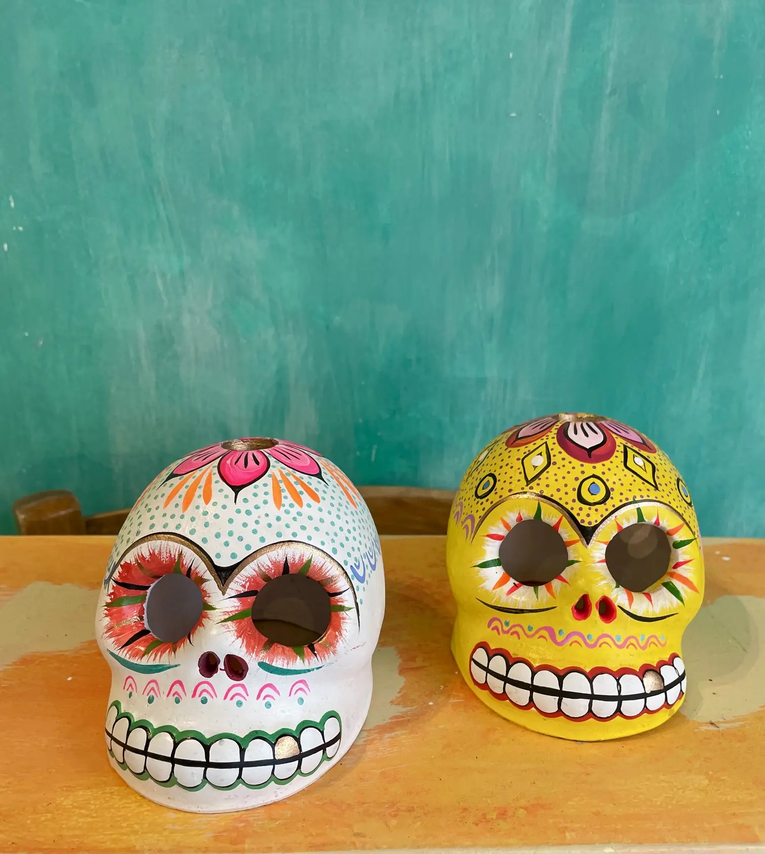 Crâne Alebrije Mexicain - Décoration Artisanale Jour des Morts
