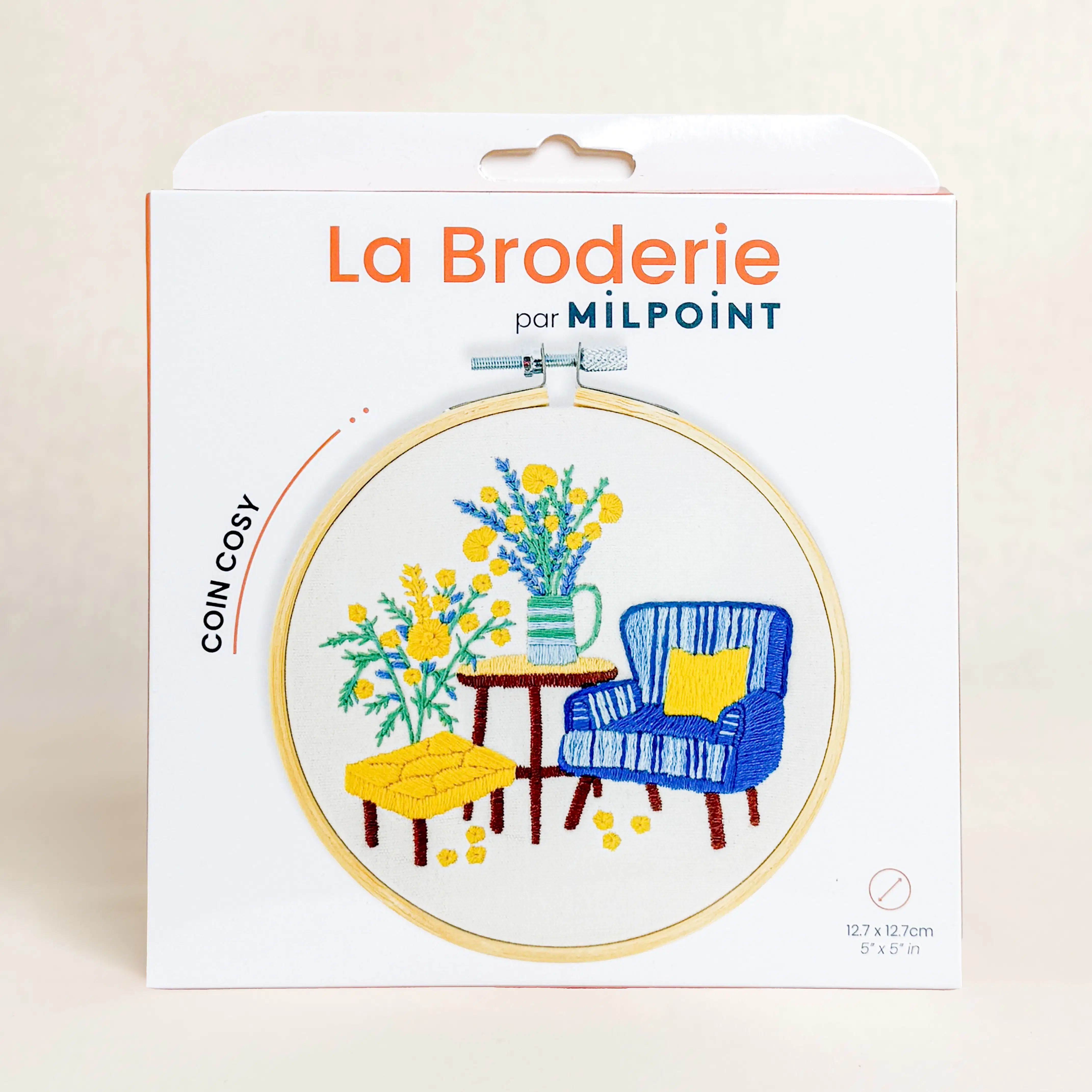 Embroidery Kit with 15cm Drum - Cozy Corner