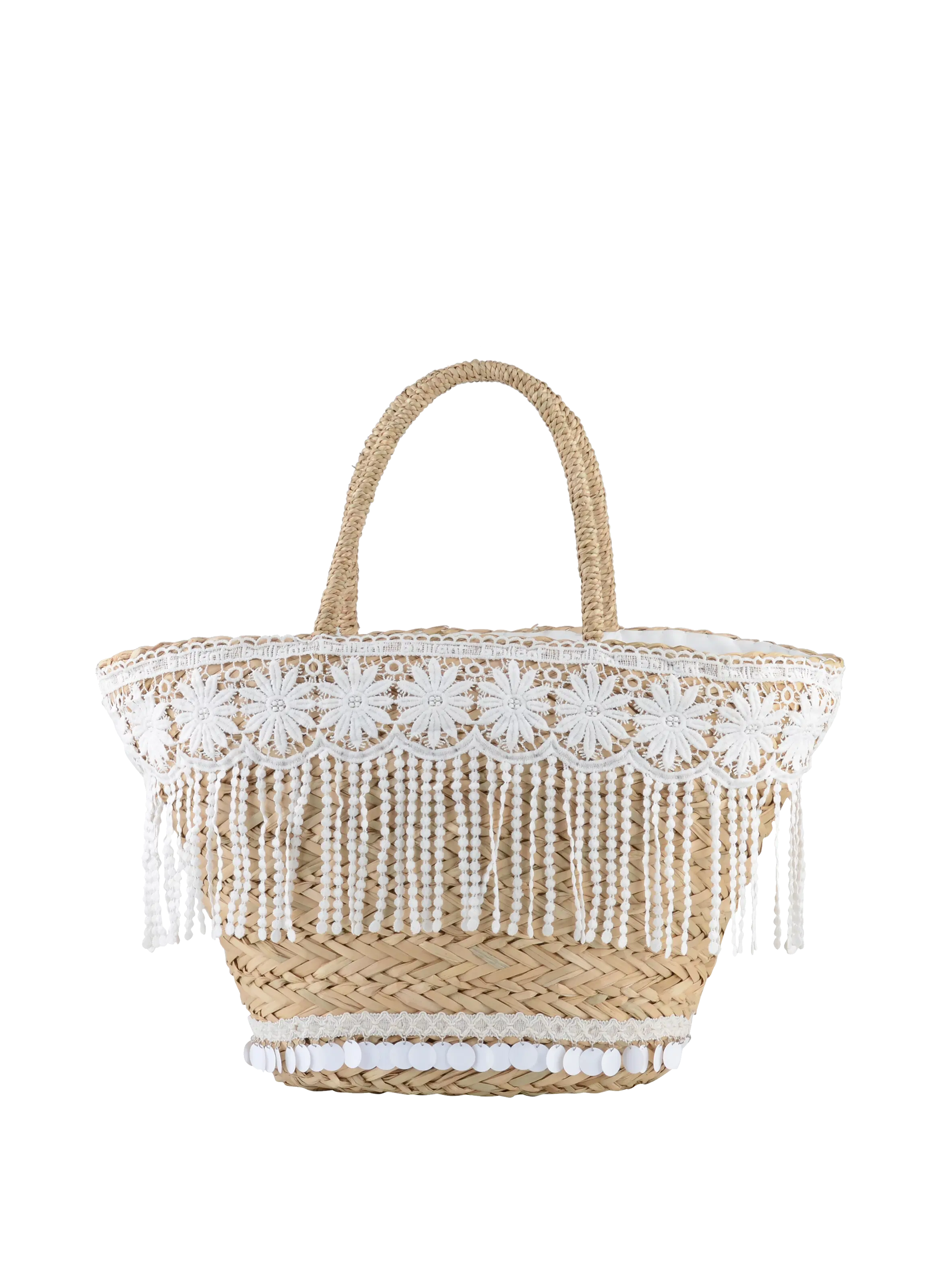 Cesta con flecos de Heather