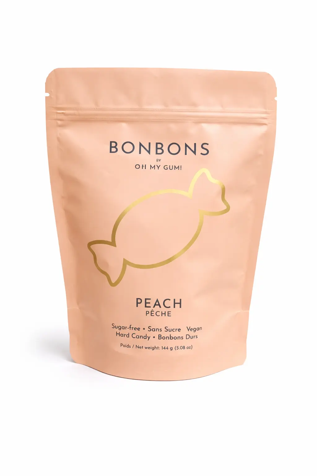 Peach Bonbons (Hard Candy) - Sugar-free (144g x 12)