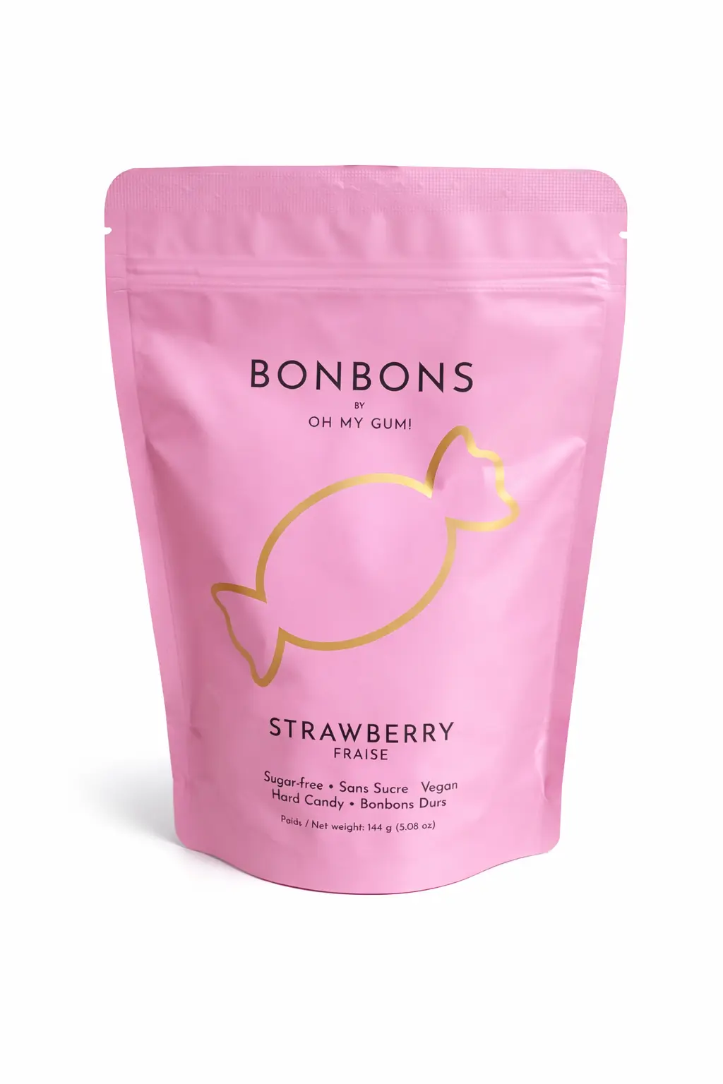 Strawberry Bonbons (Hard Candy) - Sugar-free (144g x 12)