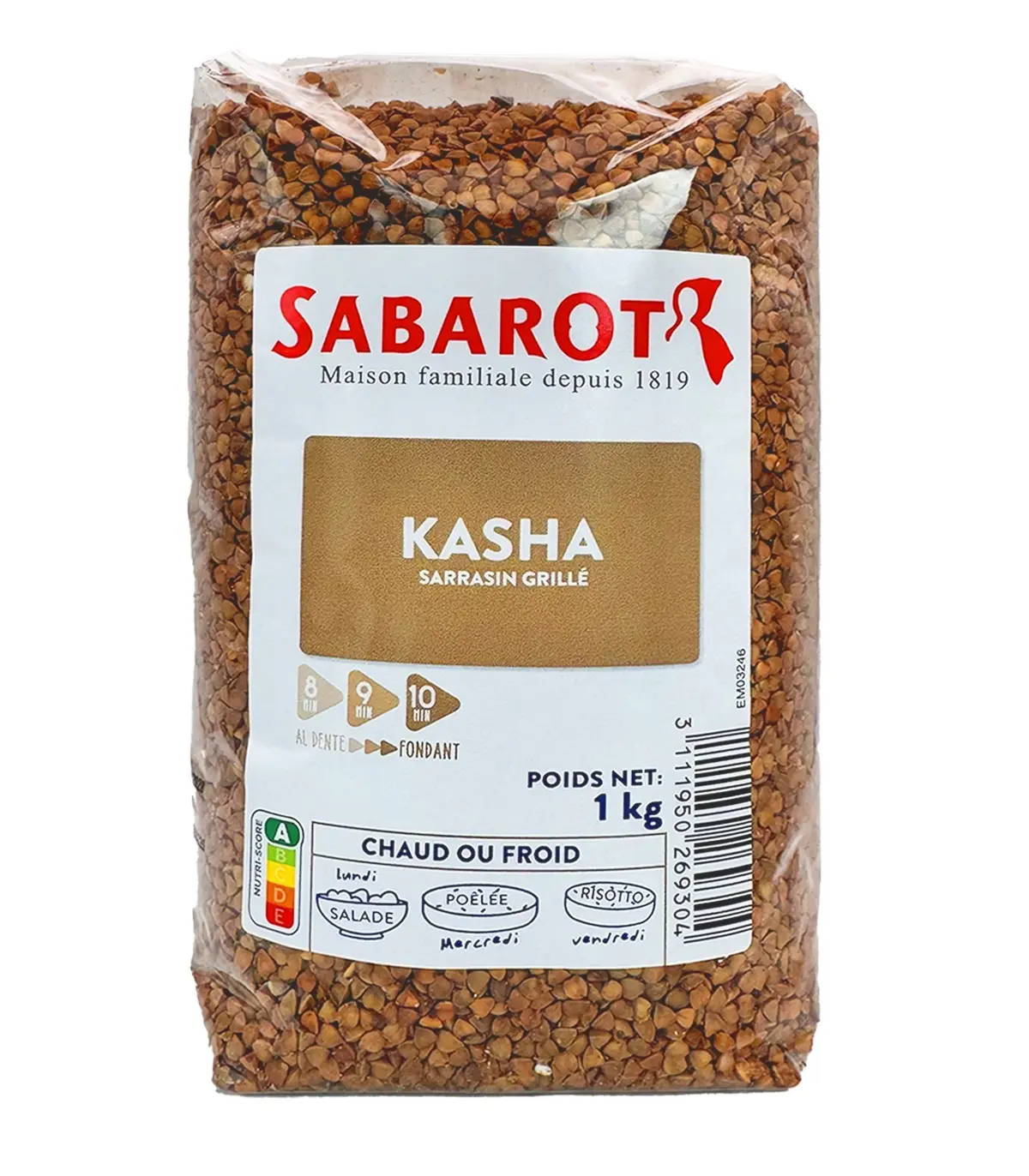 Roasted buckwheat (Kasha) - 1kg bag - Sabarot