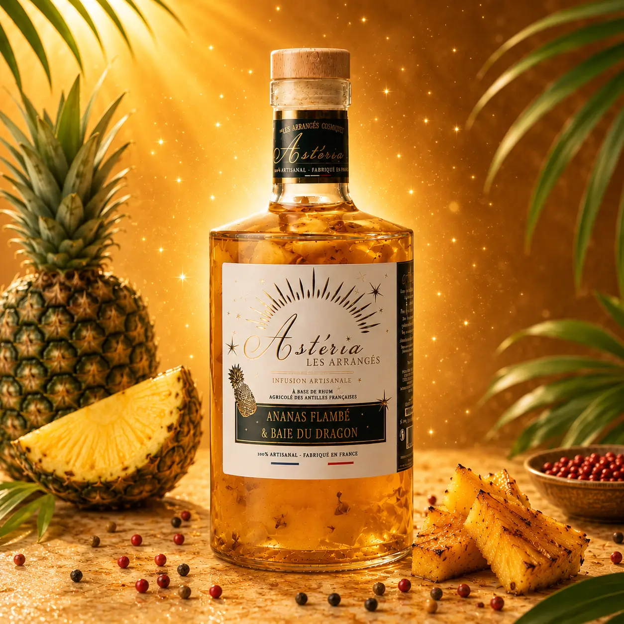ASTERIA - FLAMBORED RUM WITH FLAMBÉED PINEAPPLE AND DRAGON BERRY