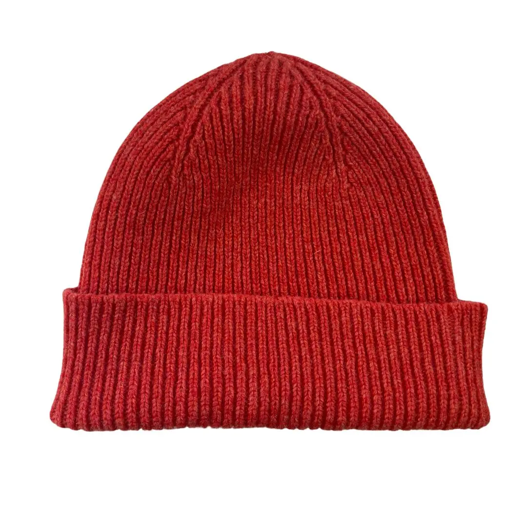 Bonnet en laine d'agneau côtelée | 100 % pure laine | Fabriqué en Écosse