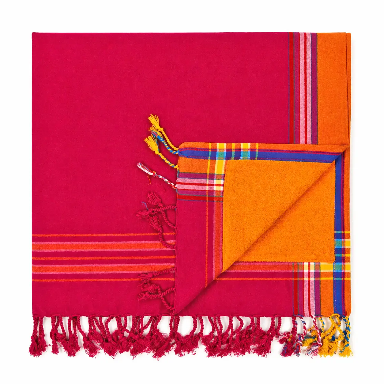 Serviette paréo fuchsia KIKOY