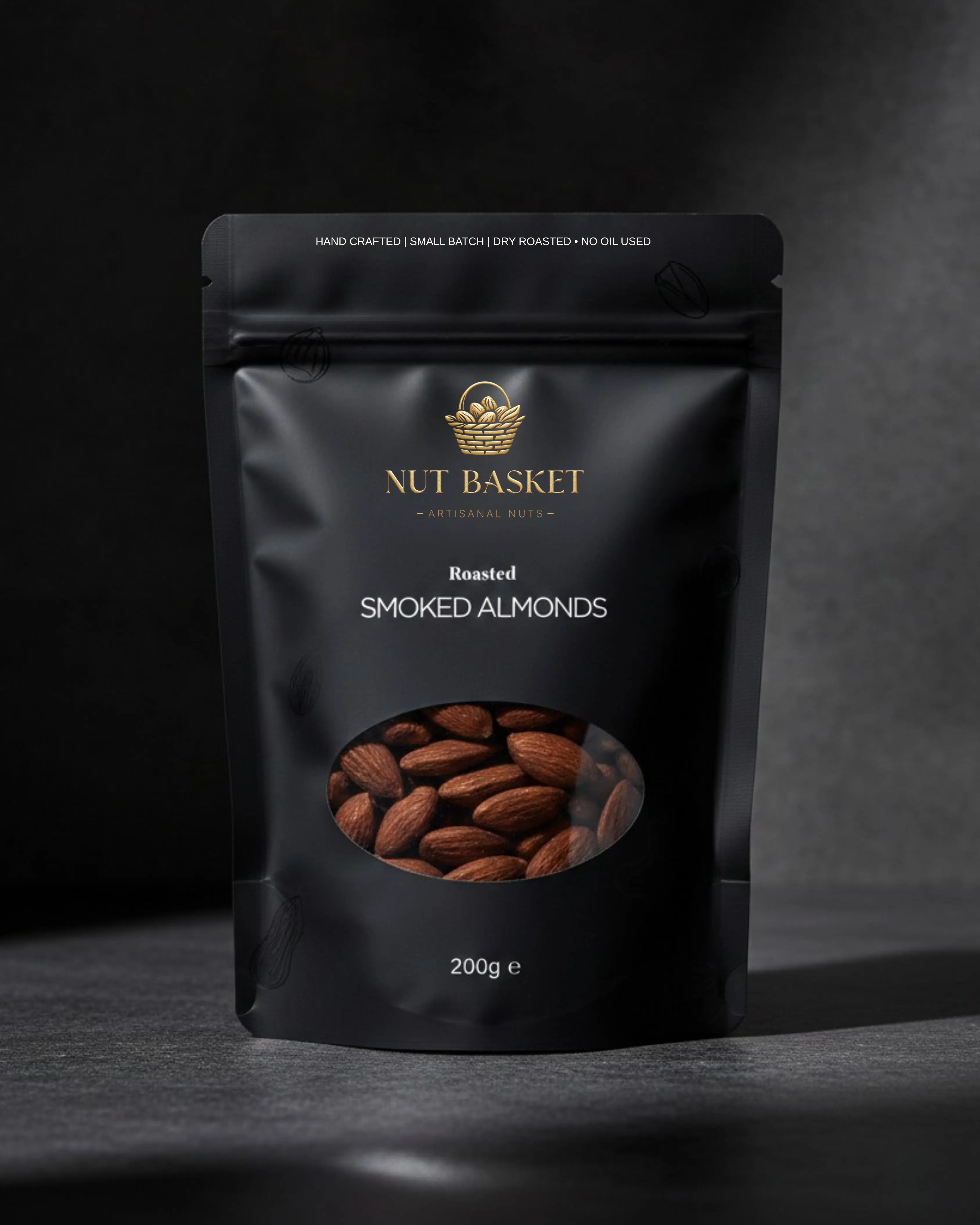 Nut Basket - Roasted Smoked Almonds – Premium Smoky Roasted Nuts