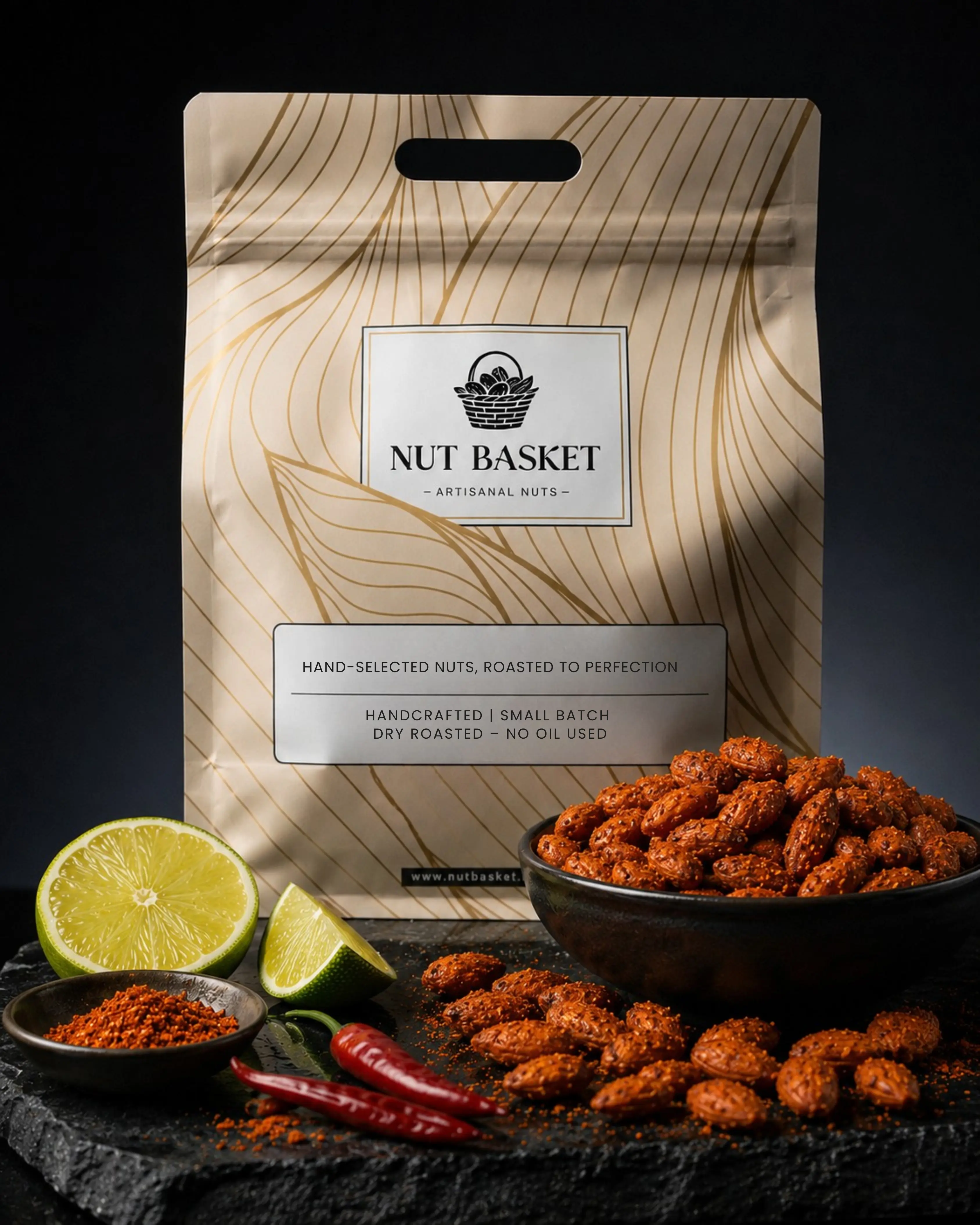 Nut Basket - Tajin Spiced Roasted Almonds – Premium Flavoured Almonds