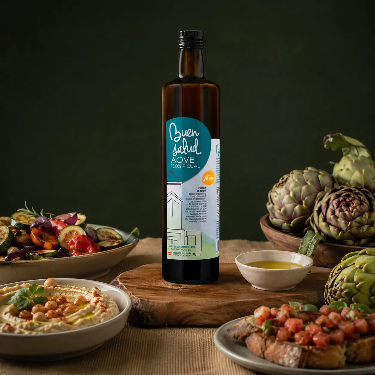 Huile d'olive extra vierge Buensalud picual 250ml. Huile d'Olive Virgen Extra de Jaén, España | Journal Premium AOVE