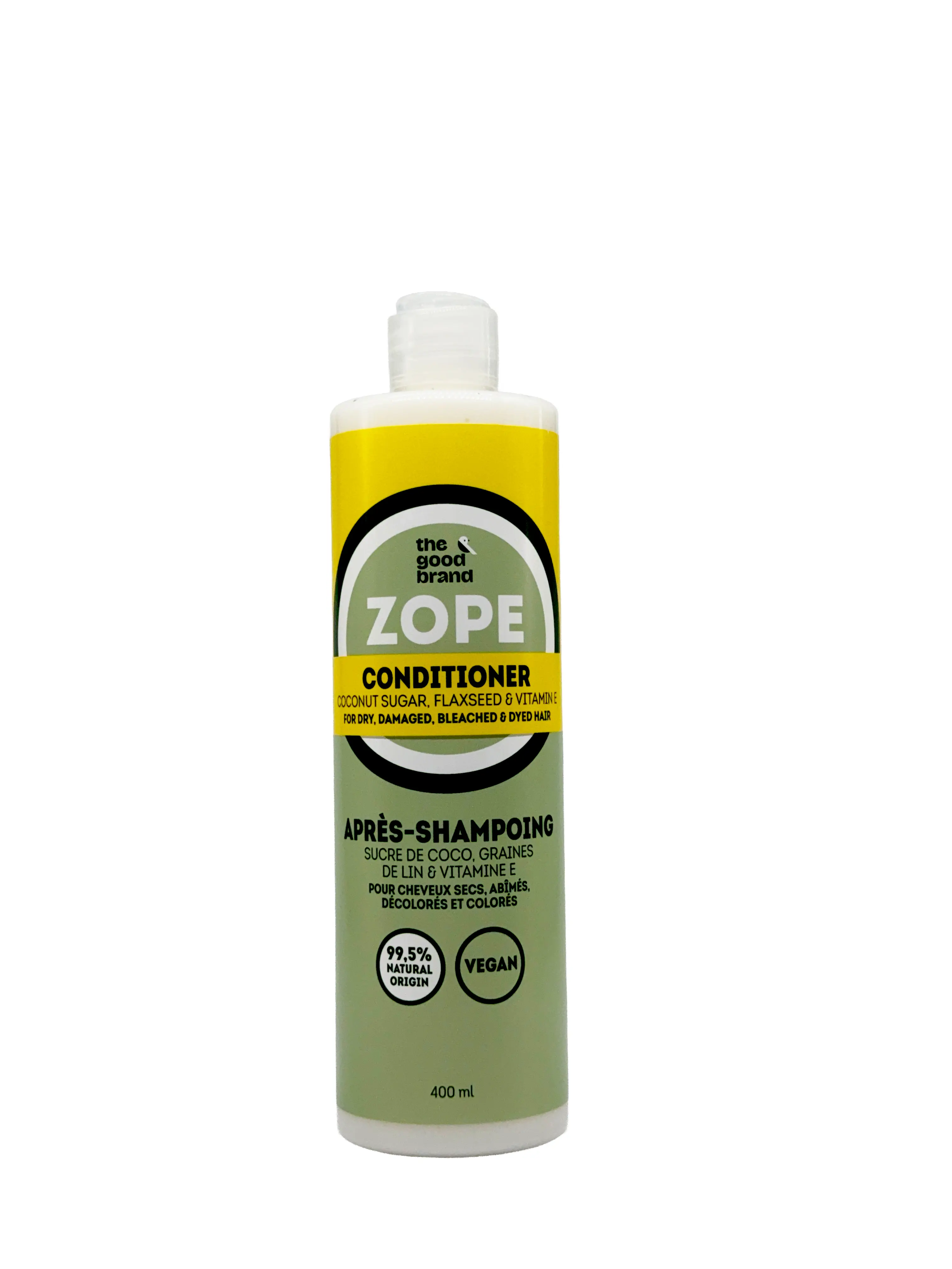 Spülung mit Kokosnuss, Zucker und Leinsamen, 400 ml