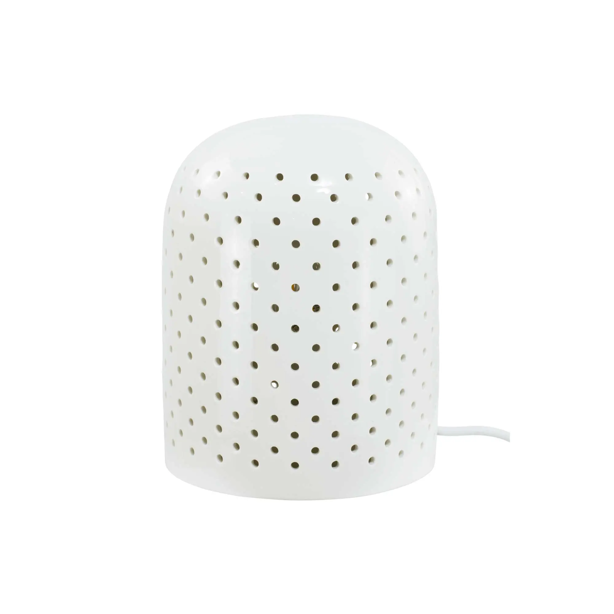 Sivi white glazed ceramic table lamp