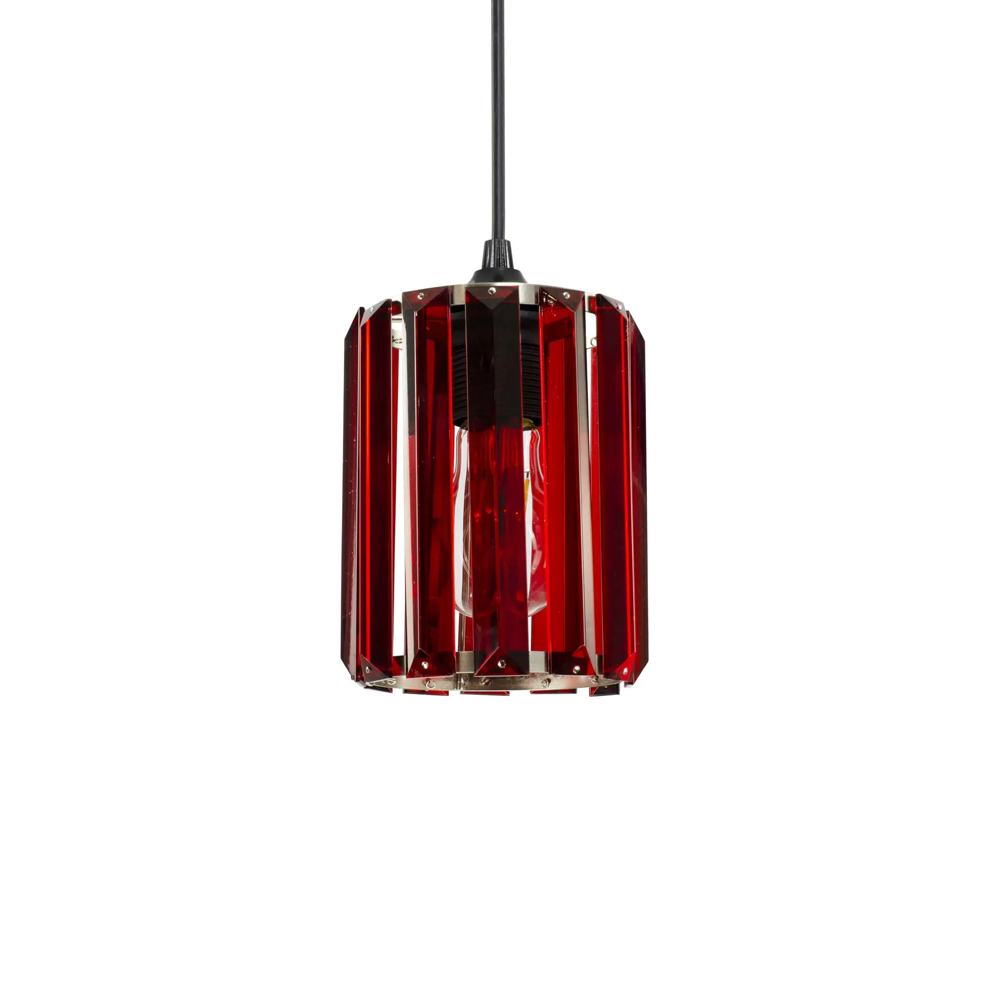 Miniko colored faceted glass pendant light