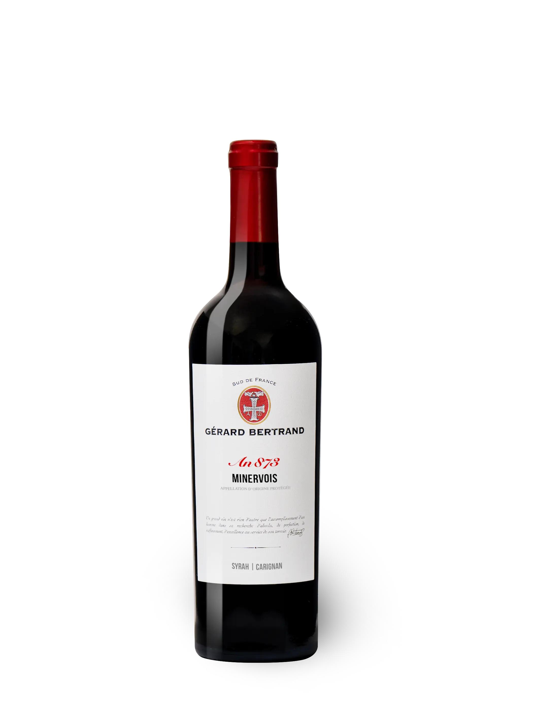 Héritage "An 873" vin rouge Minervois 2022 75cl