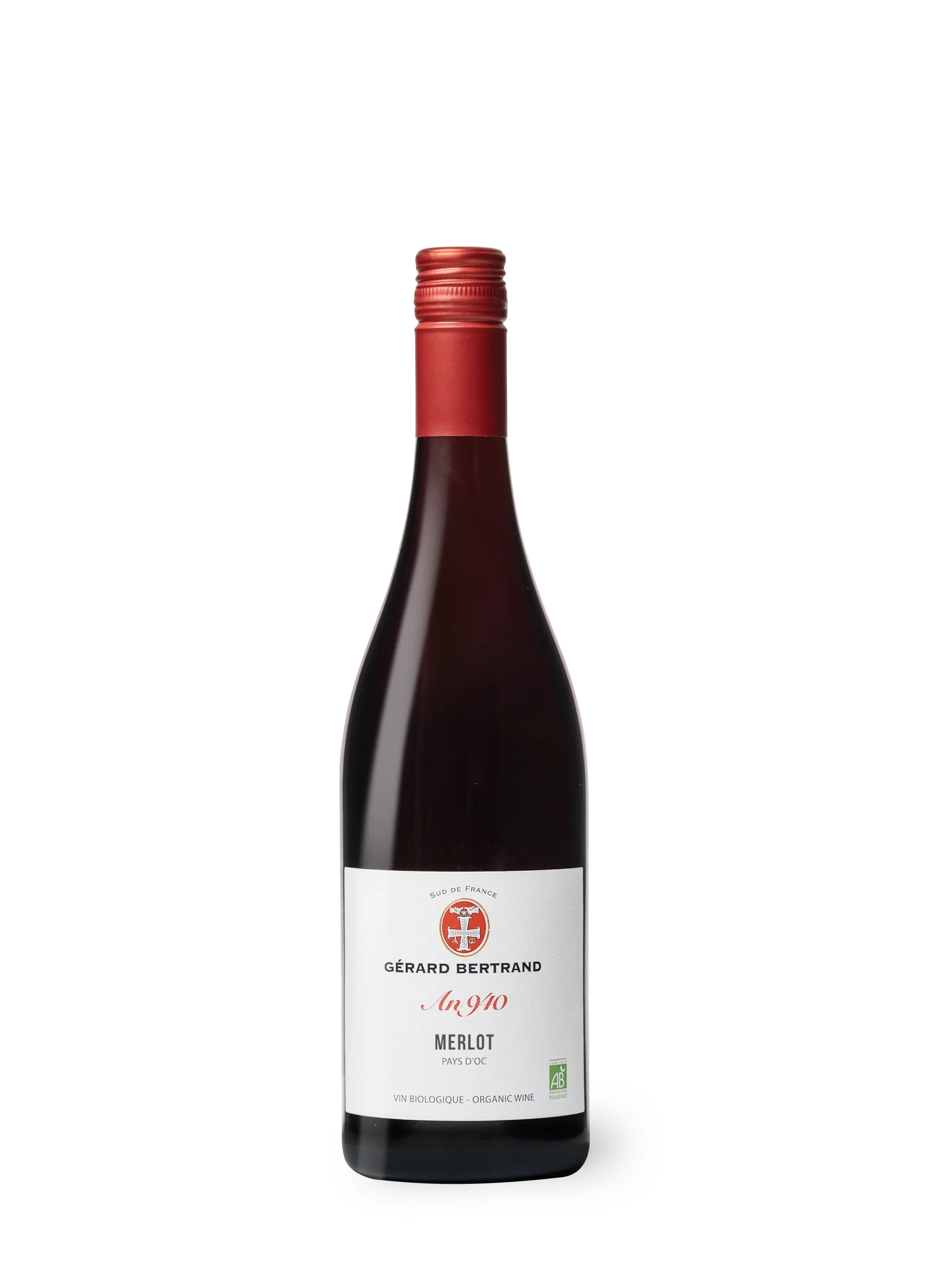 Héritage "An 940" merlot vin rouge bio 2024 75cl
