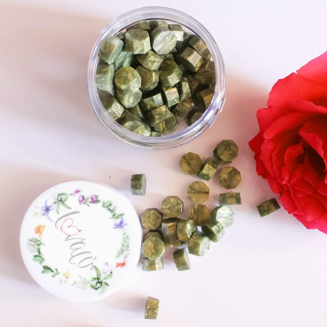 Green Moss - Sealing Wax Beads