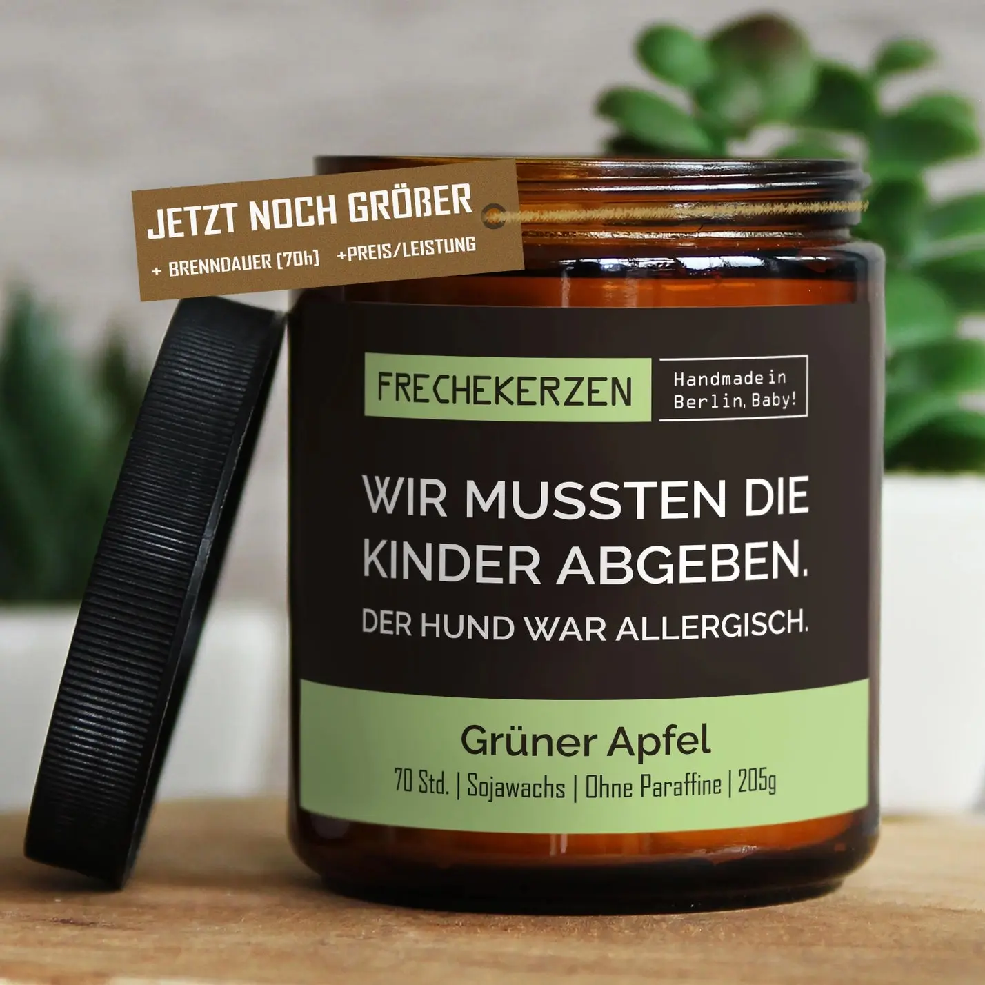Kerze - wir mussten die Kinder abgeben. Der Hund war allergisch.