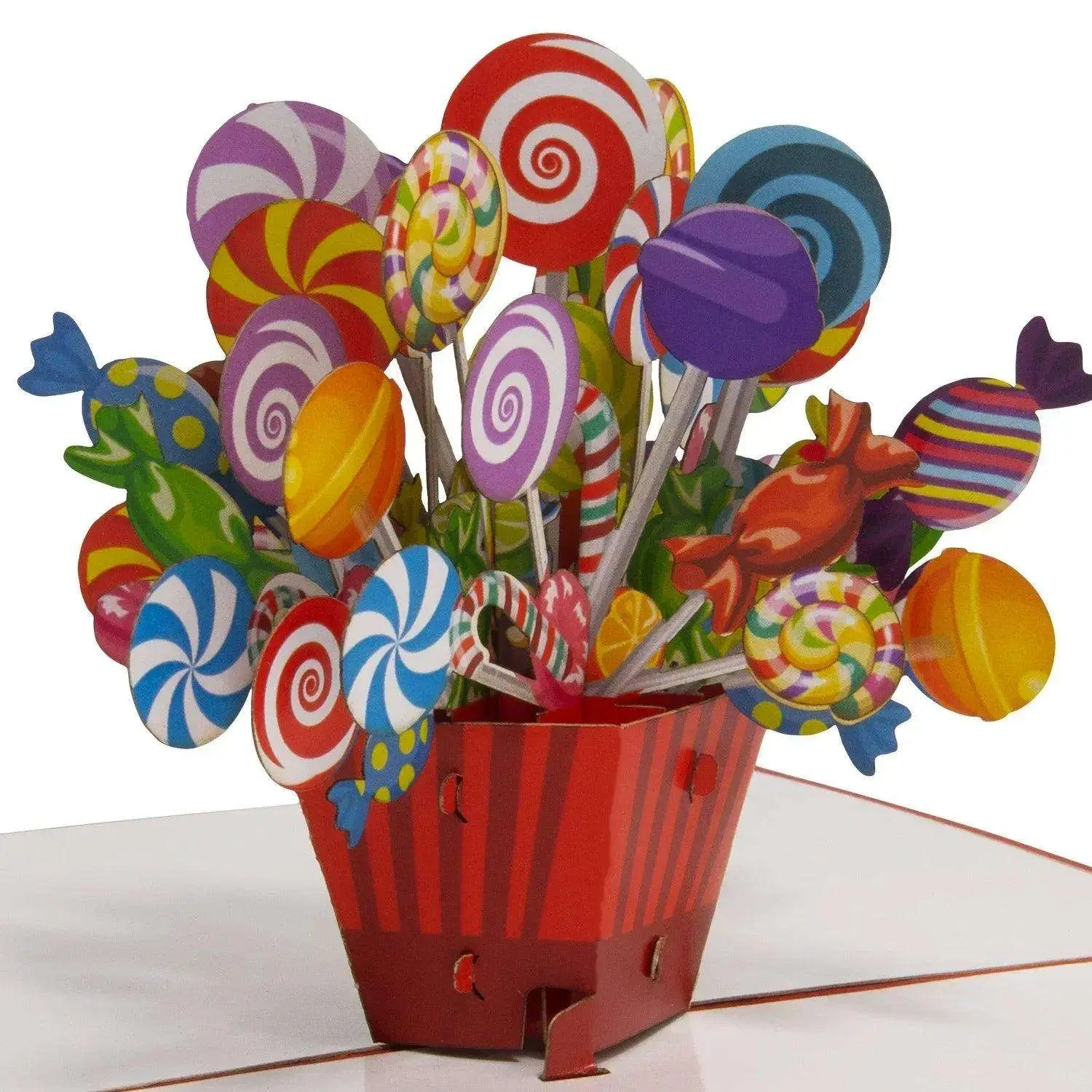 3D Pop-Up Karte Einschulung Lollies, N46