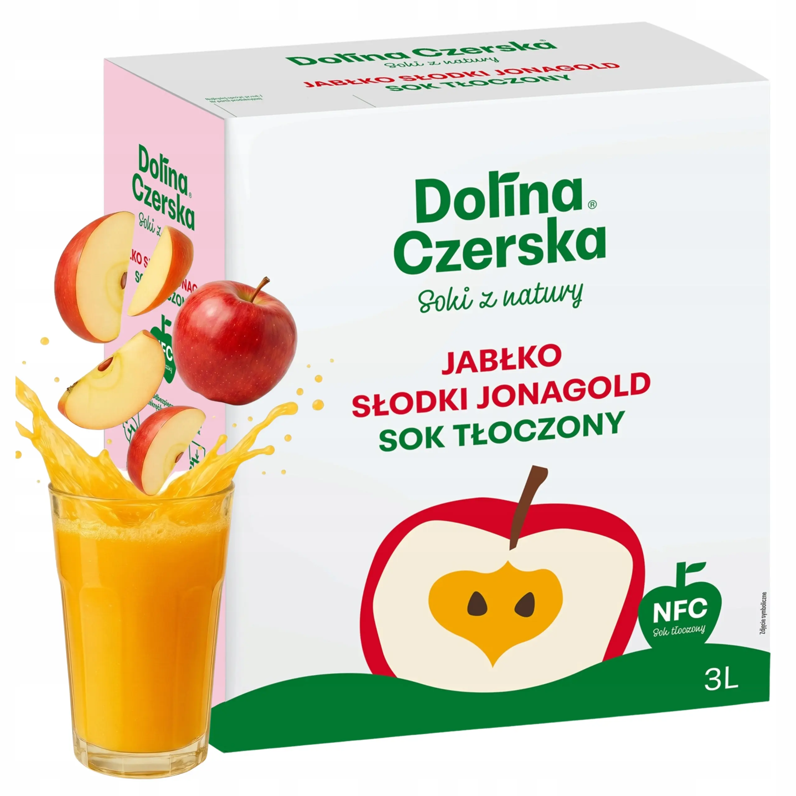 Jus de pomme NFC 100 % « Jonagold » – Sucré, sans sucres ajoutés, 3 L