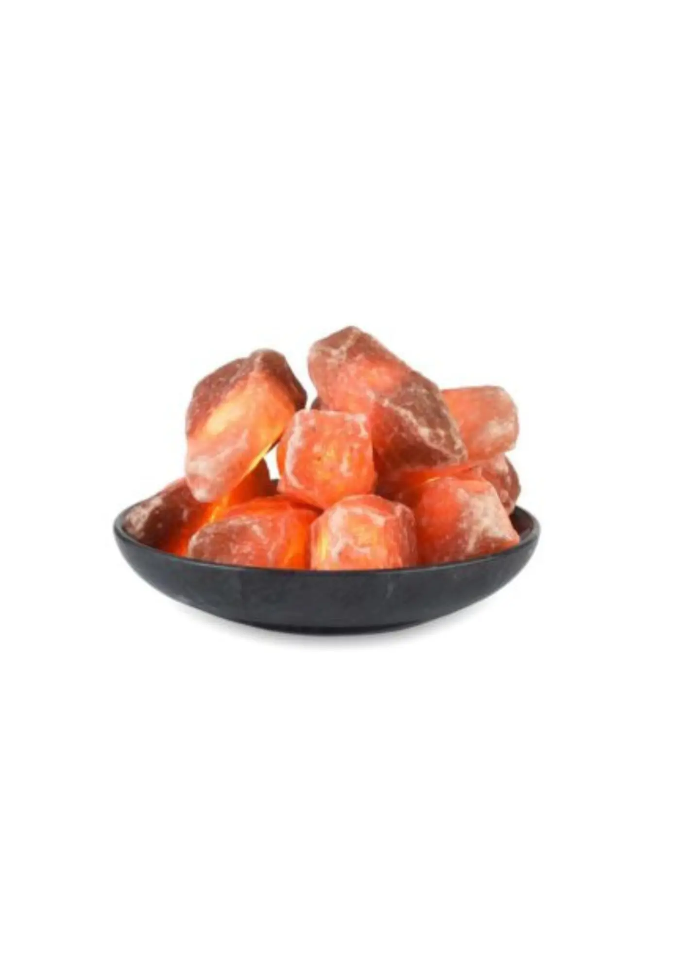 Himalaya Salt Dreams, 10 beleuchtete Himalaya-Salzkristalle mit Marmorschale, 44321, Ø ca. 20 cm, H ca. 4 cm