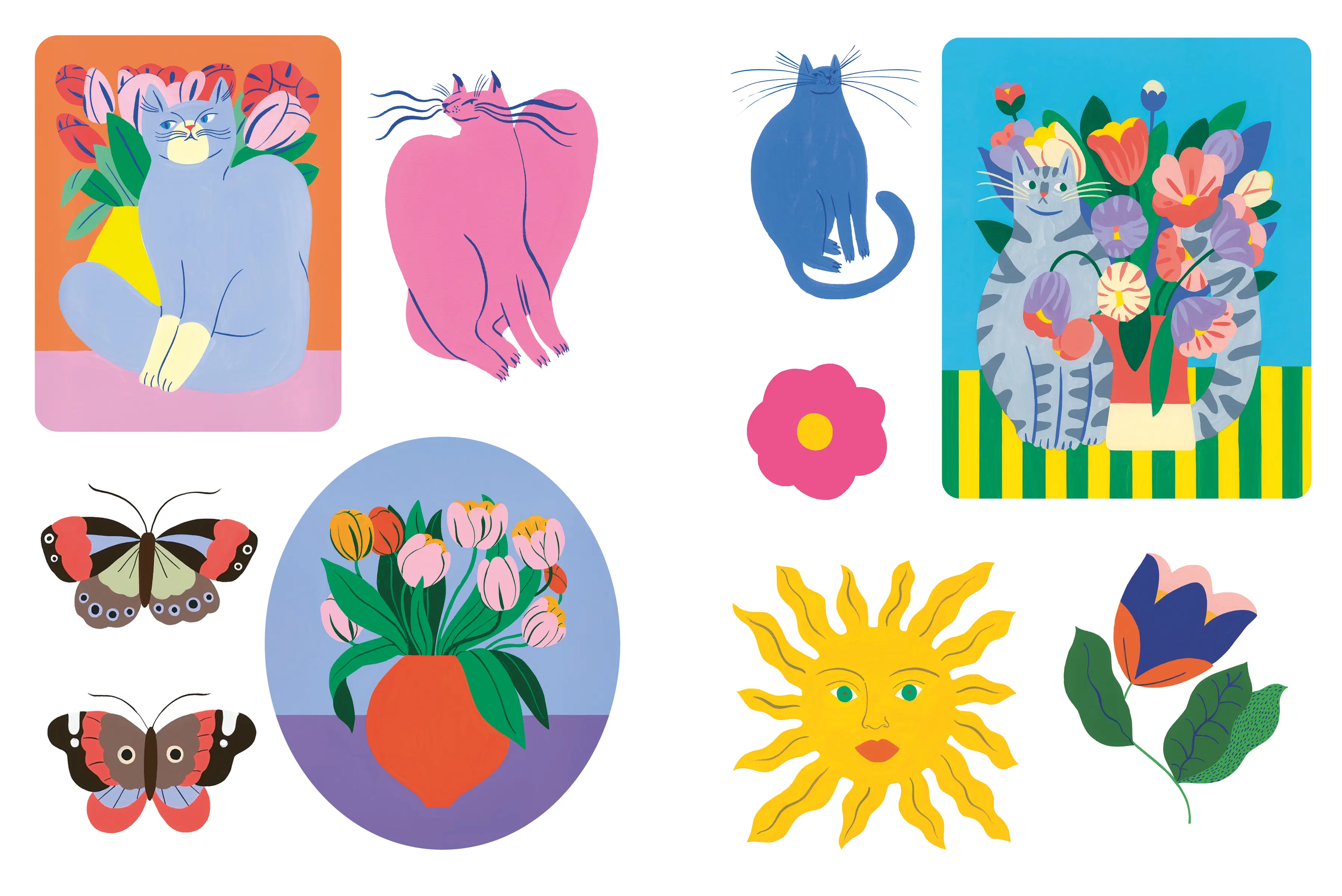 STICKERS - Chats collants : le livre des stickers