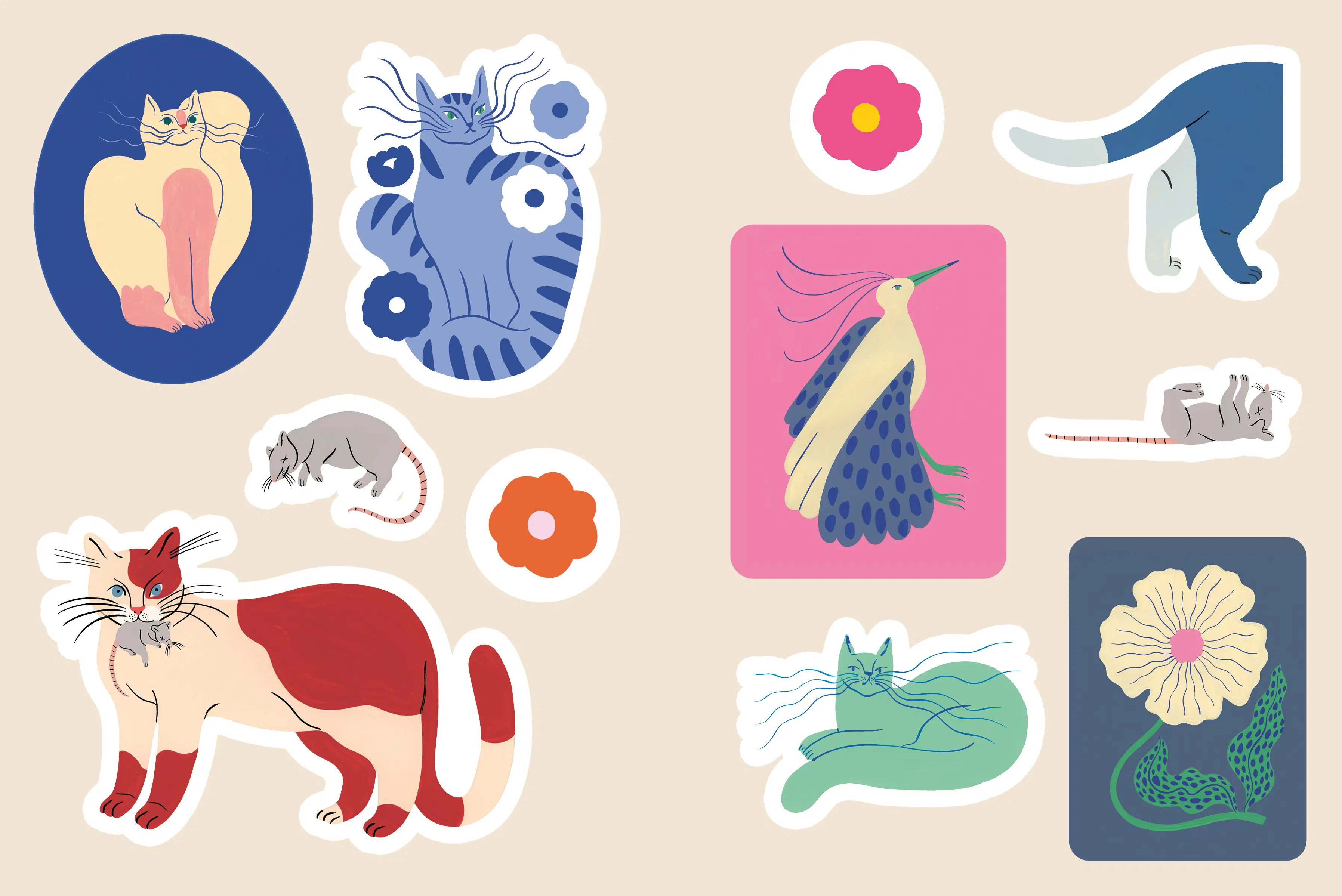 STICKERS - Chats collants : le livre des stickers