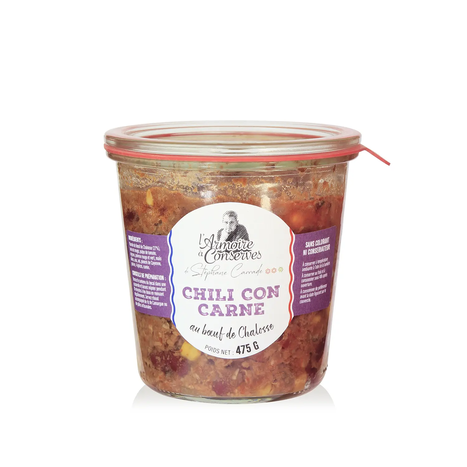 Chili con Carne mit Chalosse-Rindfleisch 475 g