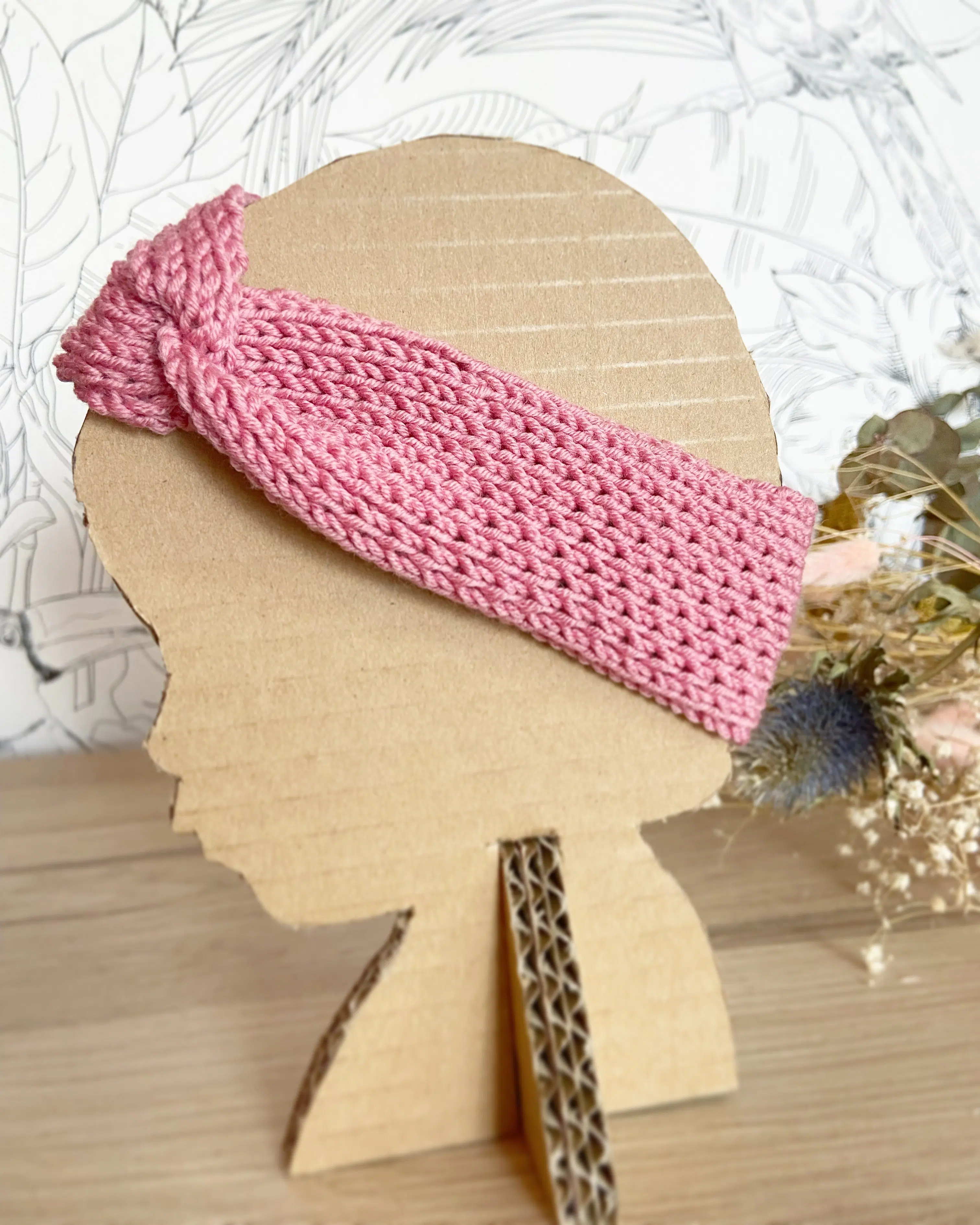 Baby wool headband-Hand knitted earmuffs