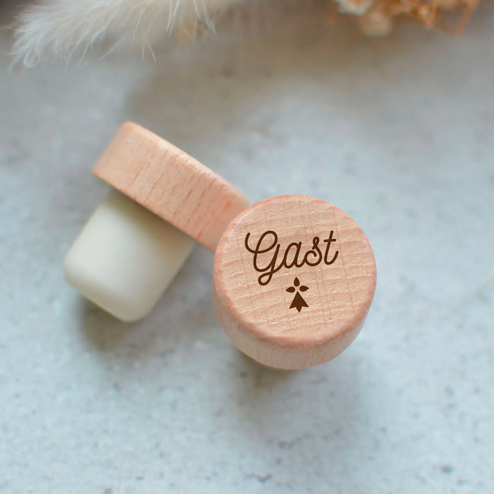 Breton bottle stopper "gast", ermine, Brittany, souvenir