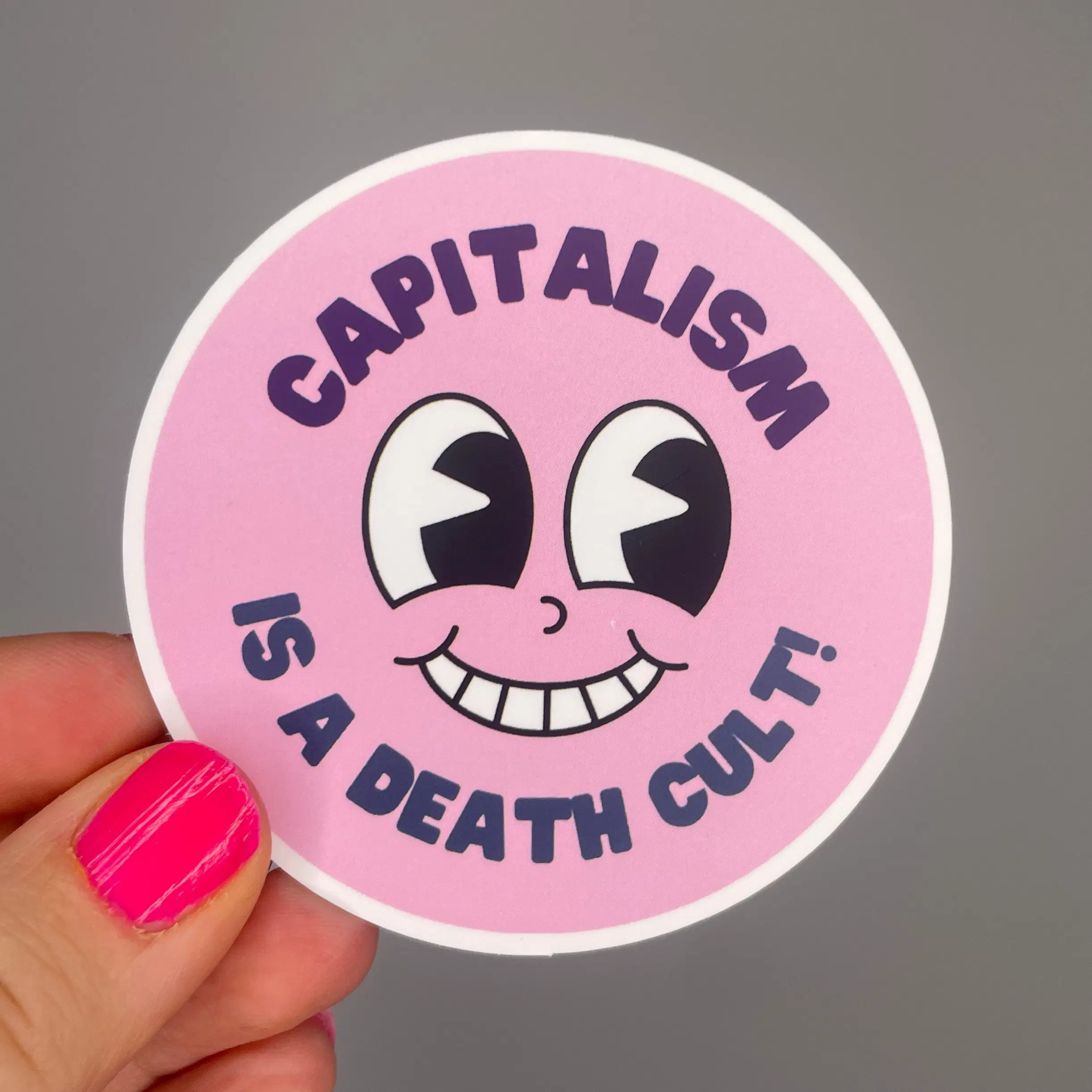 capitalism is a death cult sticker