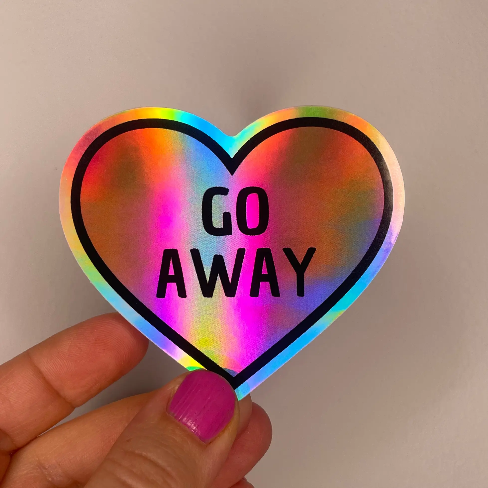 Go away sticker