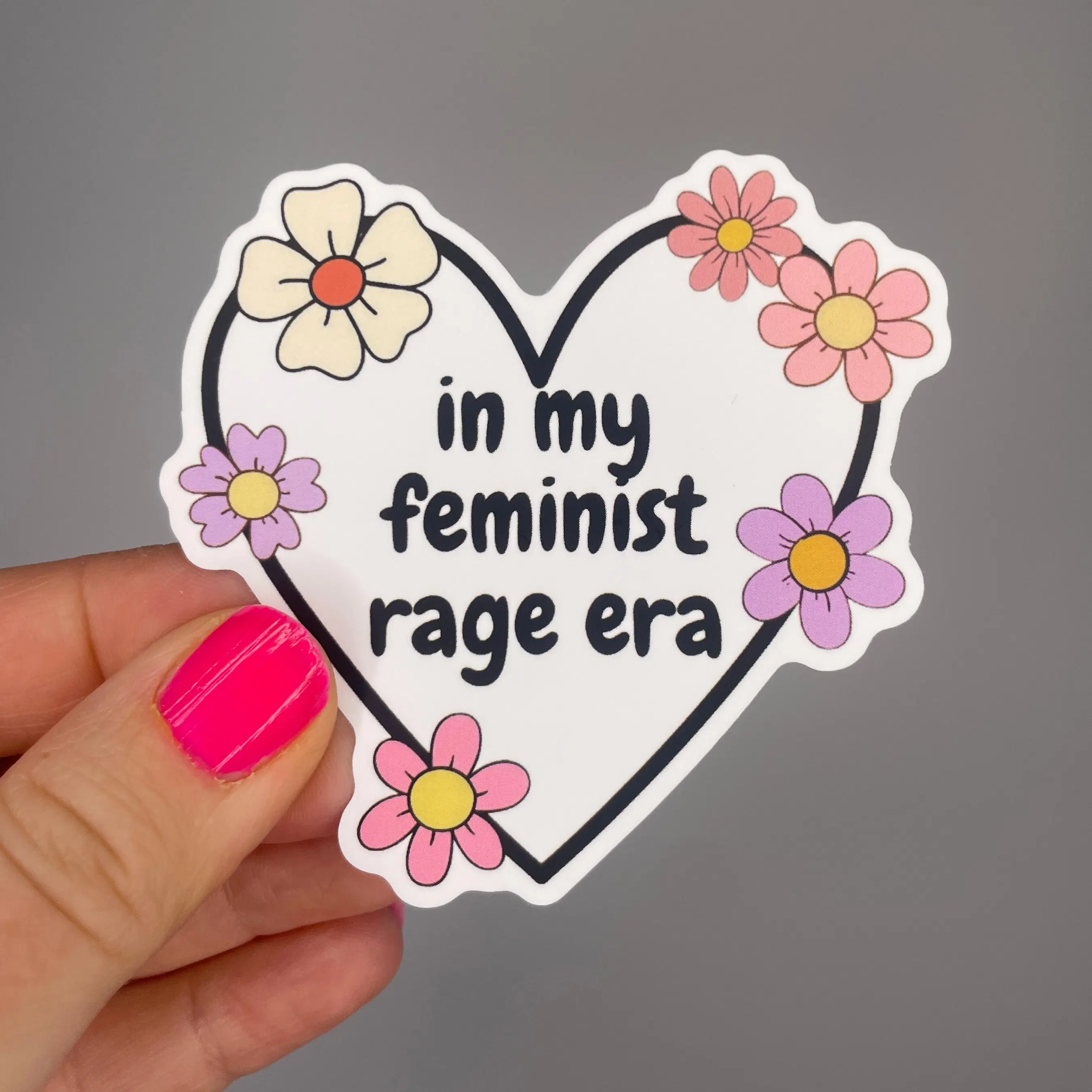 Feminist rage sticker