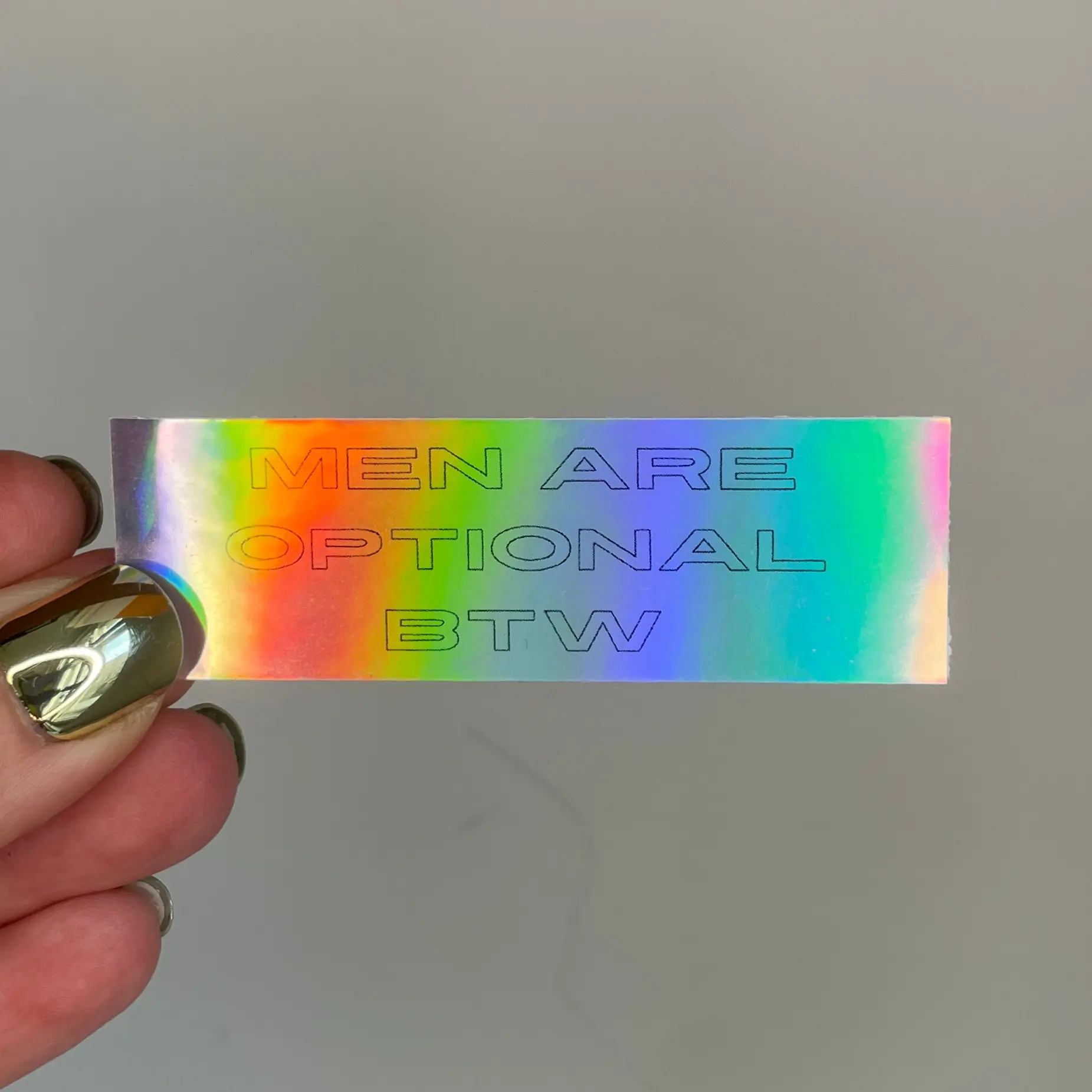Men are optional sticker