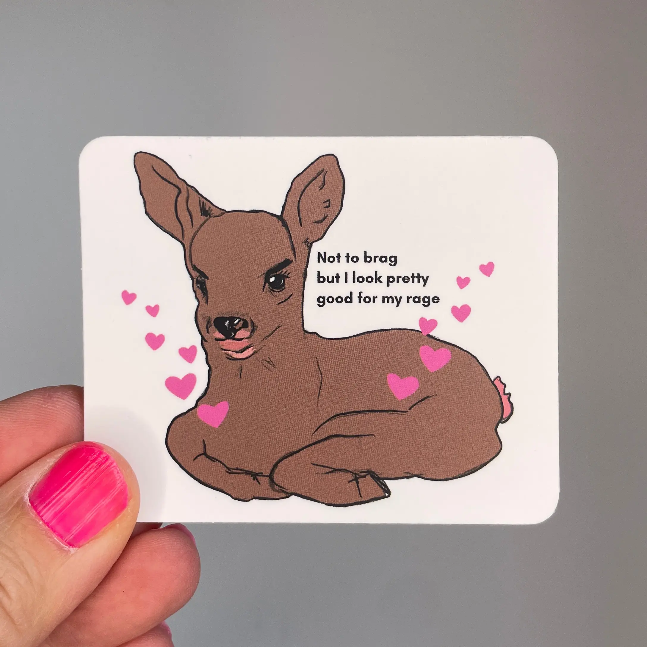 Not to brag sticker
