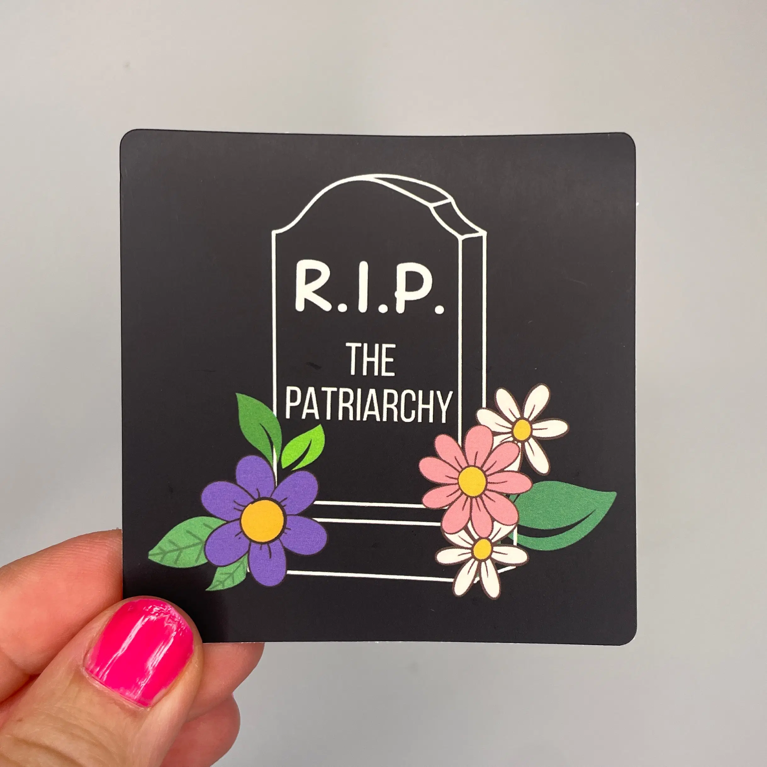 RIP the patriarchy sticker