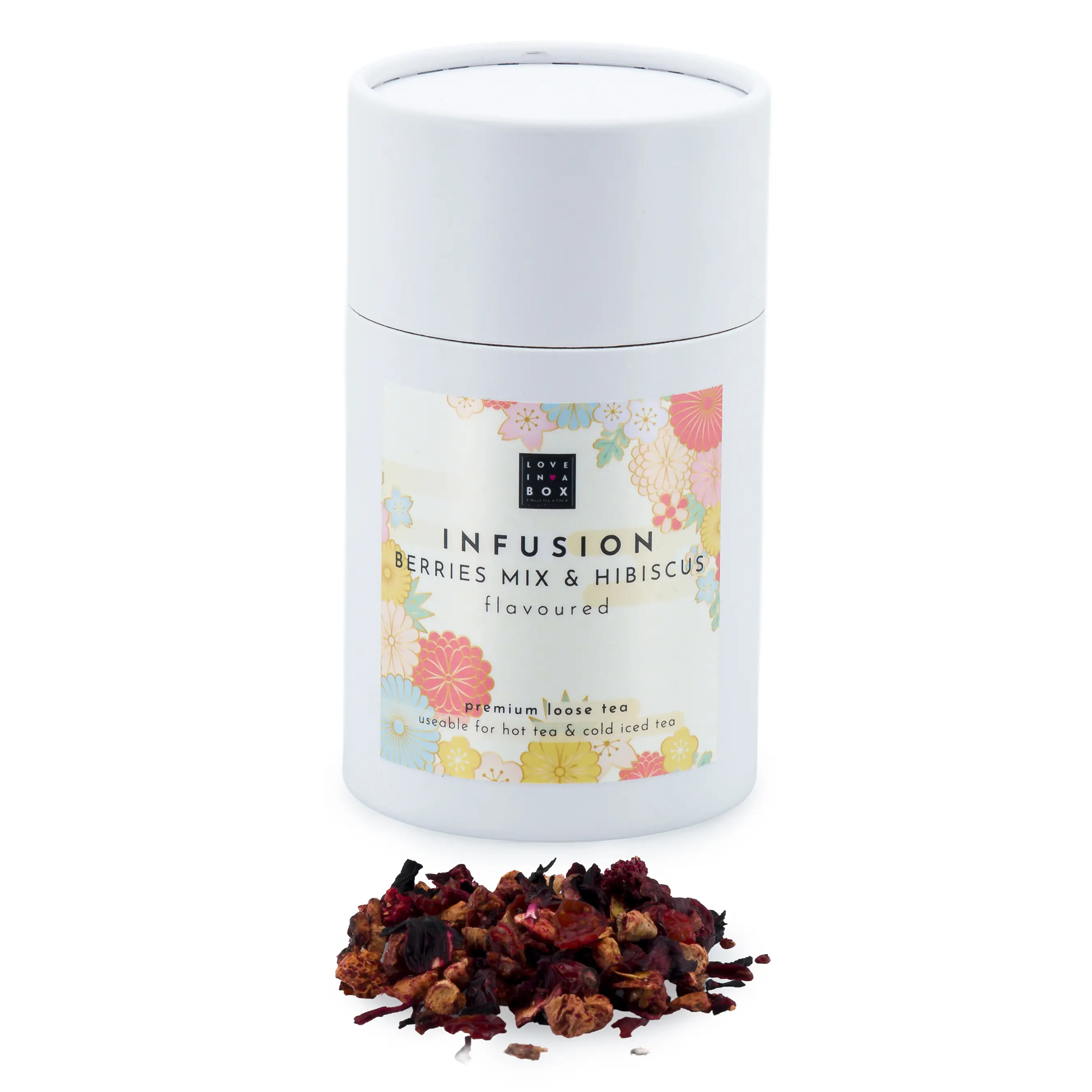 Mezcla de té a granel premium con frutos rojos e hibisco - edición de verano