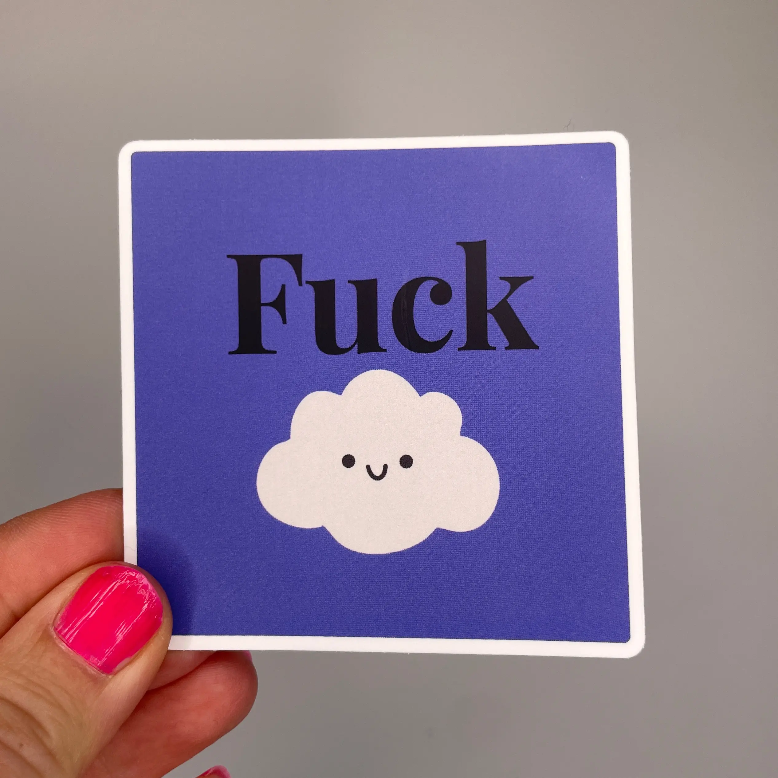Fuck cloud sticker