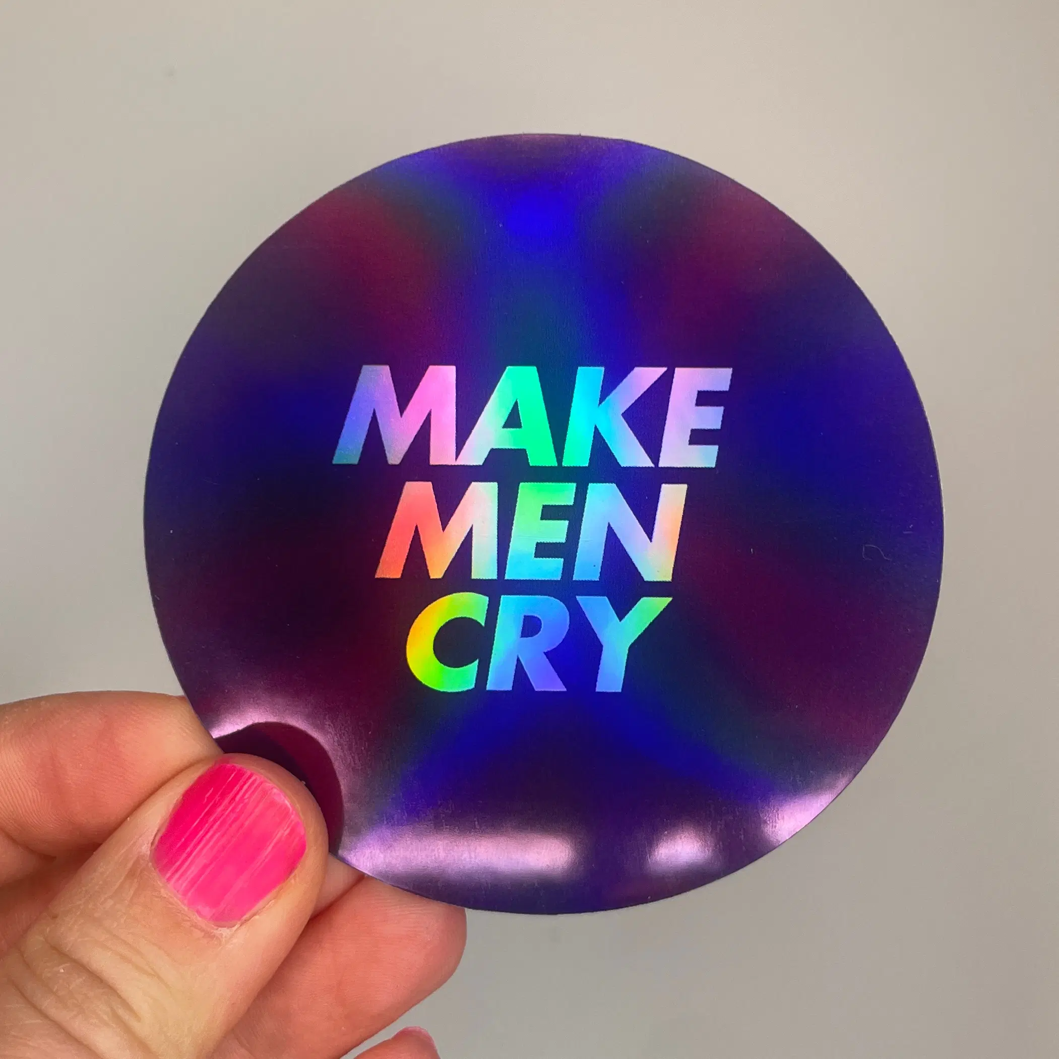 make men cry sticker